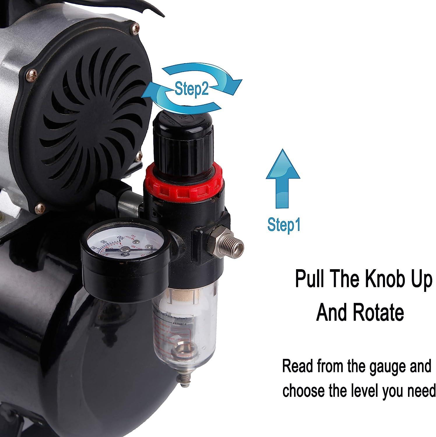 How To Empty Moisture Trap On Timbertech Airbrush Compressor