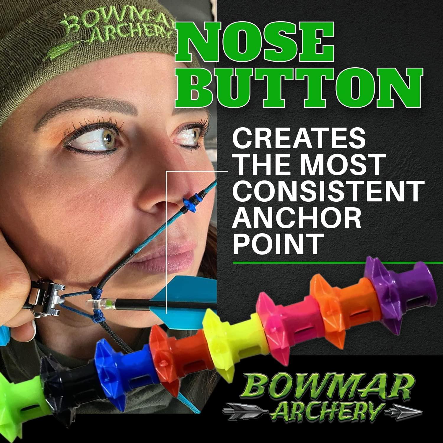 Bowmar Archery Nose Button, Extremely Light Weight, Creates Consistent