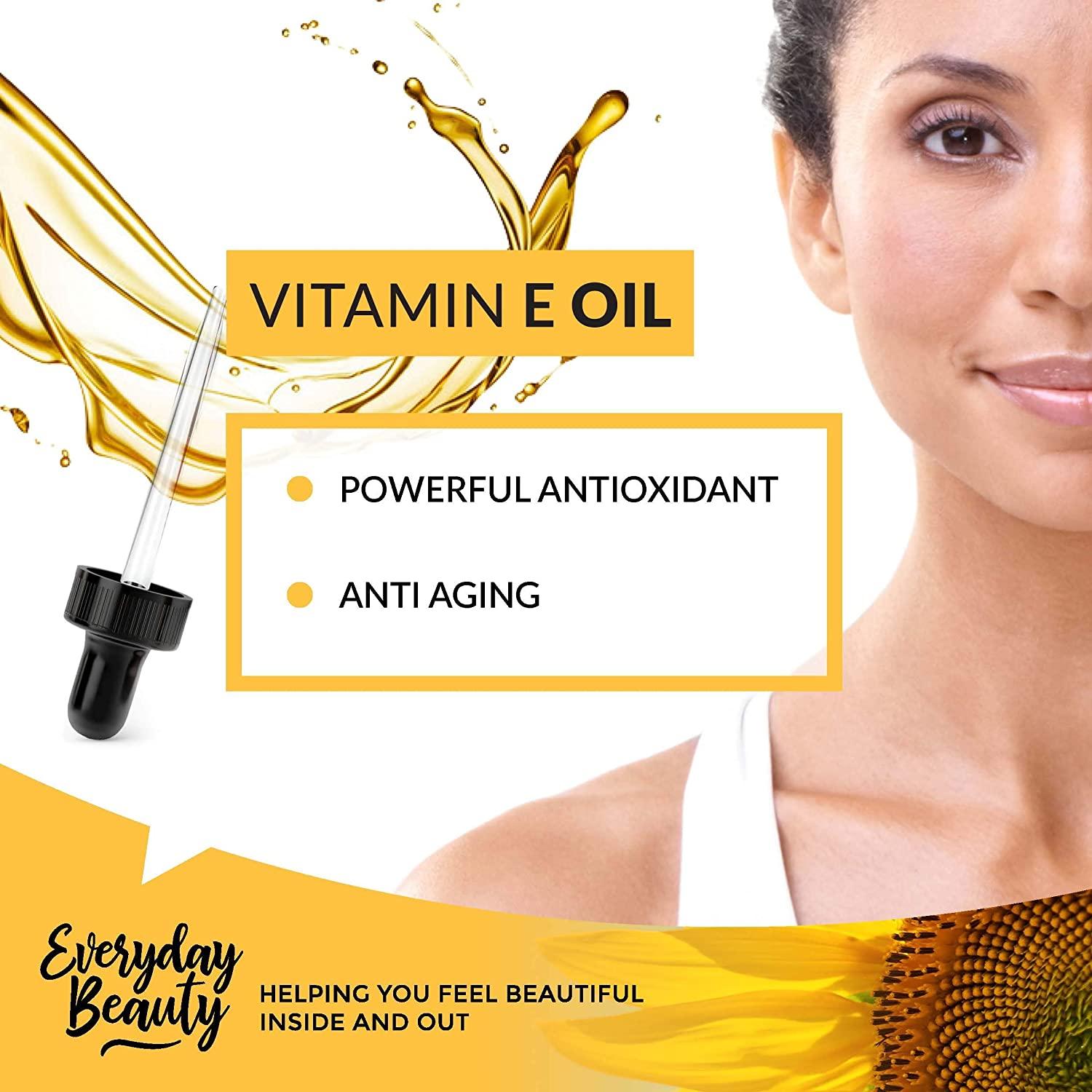 Organic Vitamin E Oil for Scars USDA Certified 100 All Natural Plant