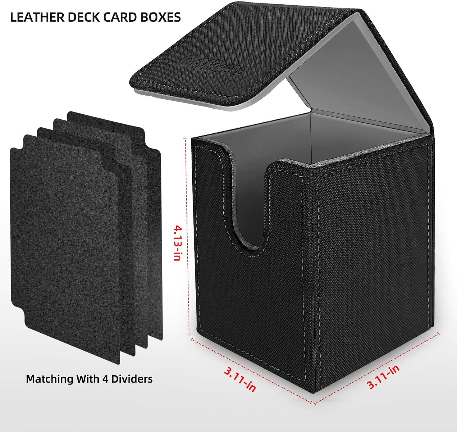 Mlikero Card Deck Cases, 6 Pack Acrylic Card Box for Trading Cards