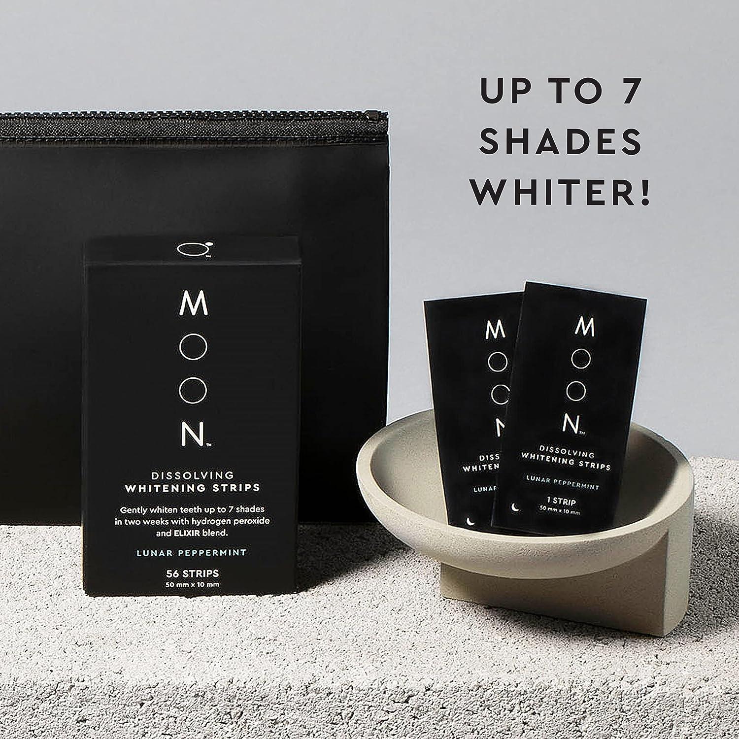 MOON Teeth Whitening Strips, 28 Treatments, 56 Count