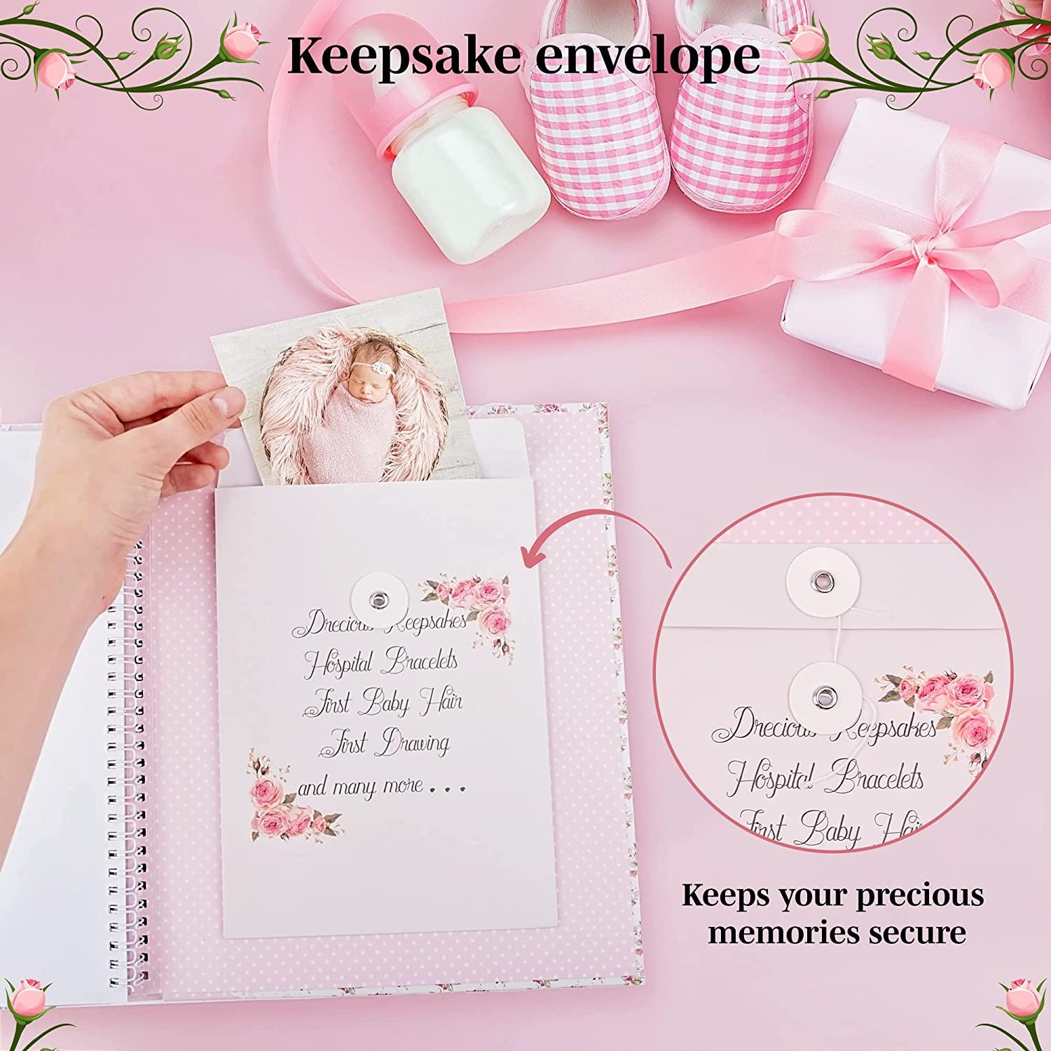 Baby Girl Memory Book First 5 Years Keepsake Album (Pregnancy to Age 5) Pink