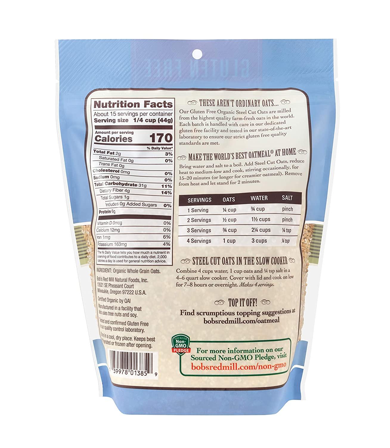 bob mills steel cut oats directions