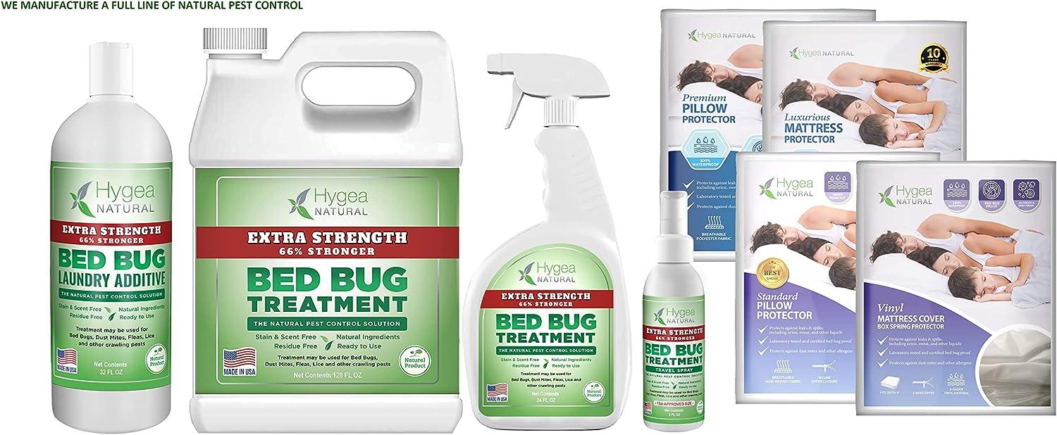 Bed Bug Spray Extra Strength by Hygea Natural 128OZ (Gallon Refill