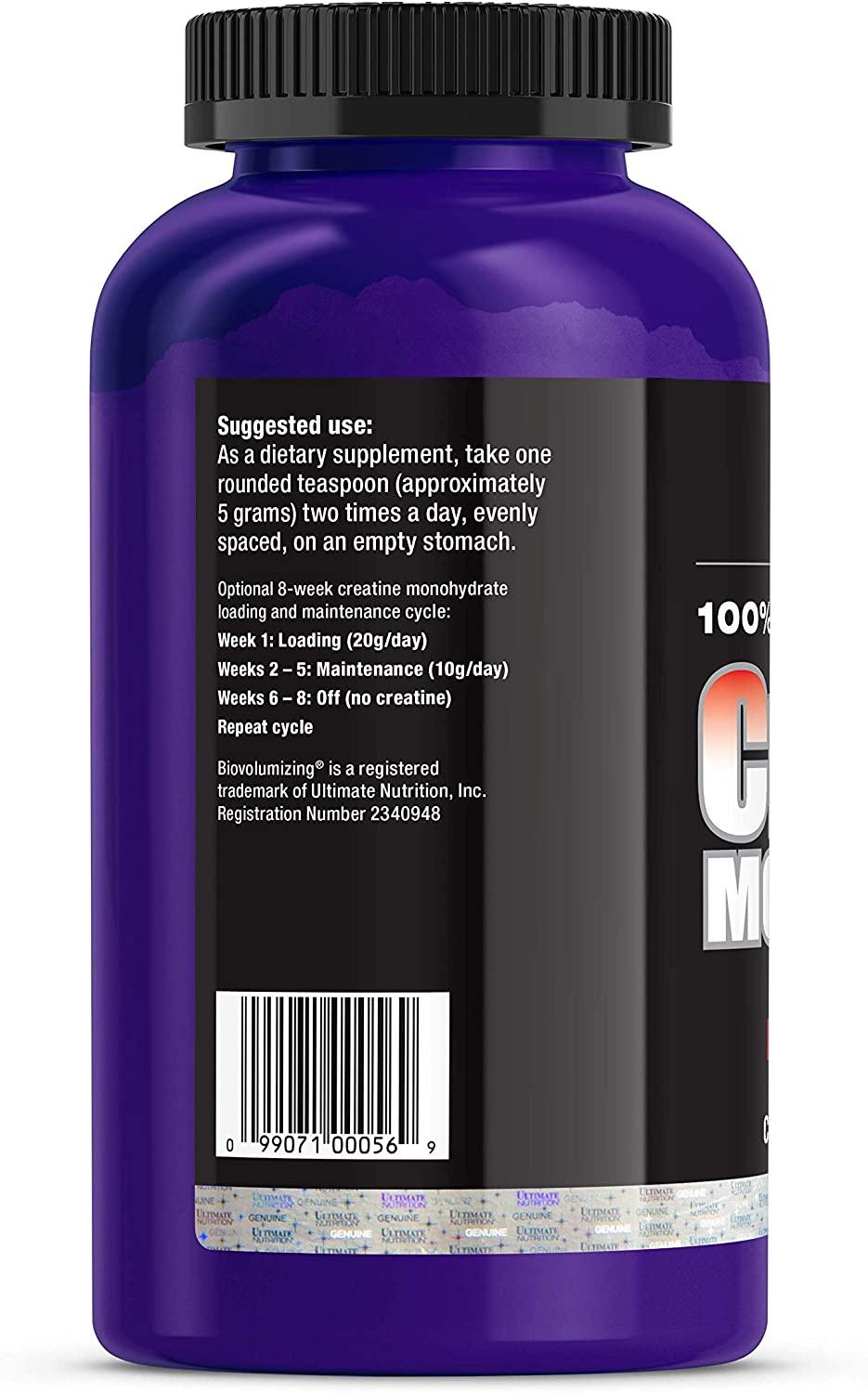 Ultimate Nutrition Micronized Creatine Monohydrate Biovolumizing Powder