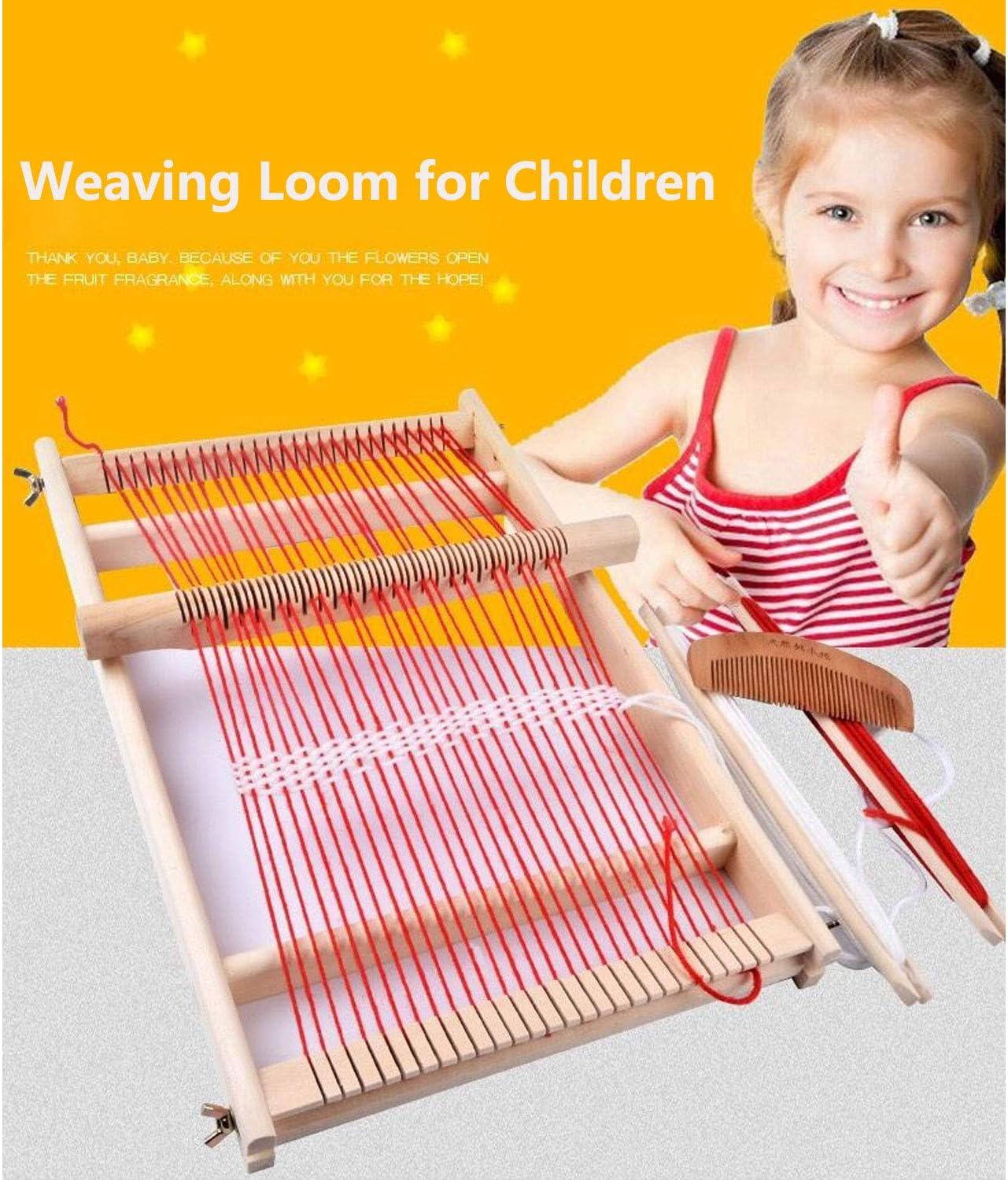 Mikimiqi Wooden Multi-Craft Weaving Loom Large Frame 9.85x 15.75x