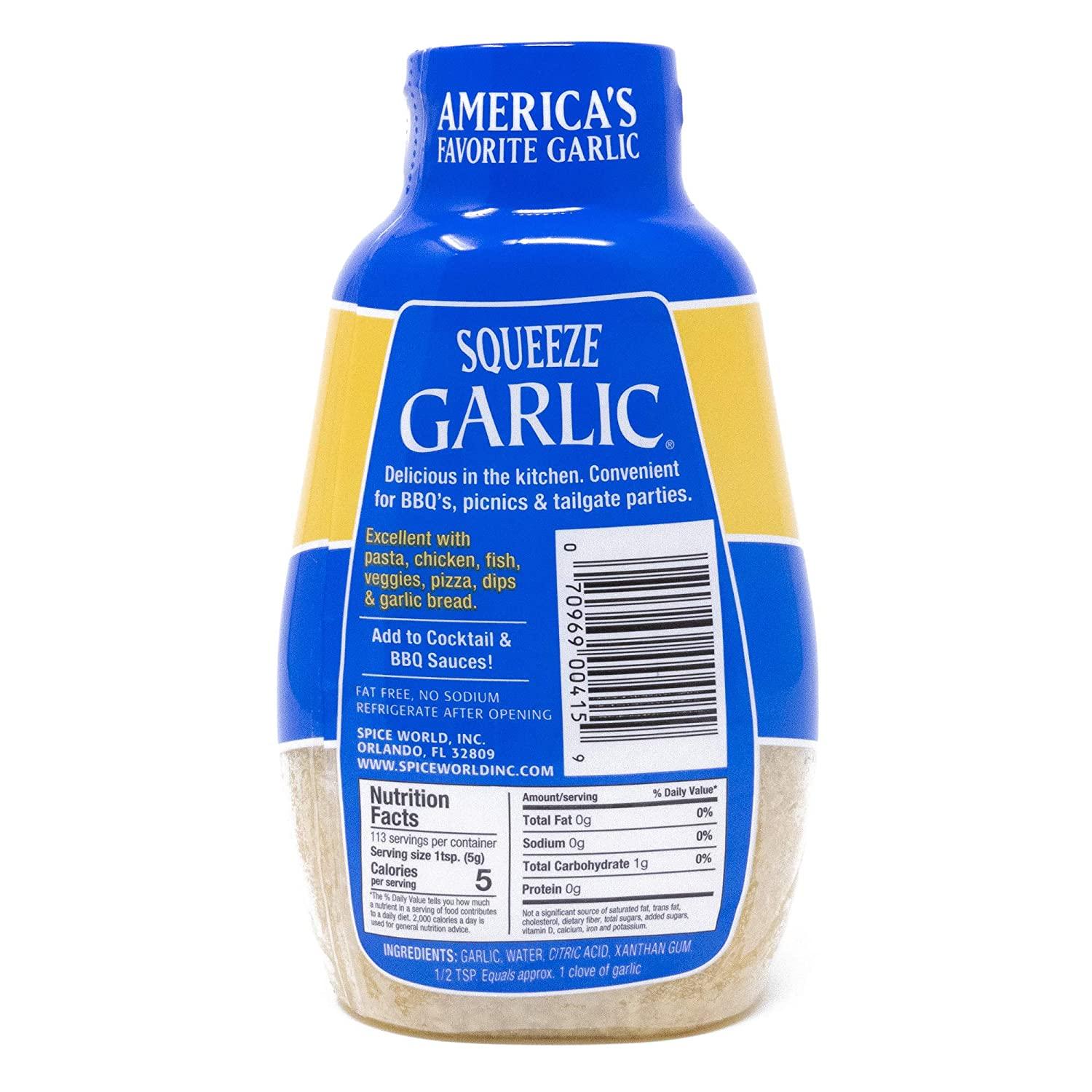 Spice World Squeeze Garlic Value Size 20 oz