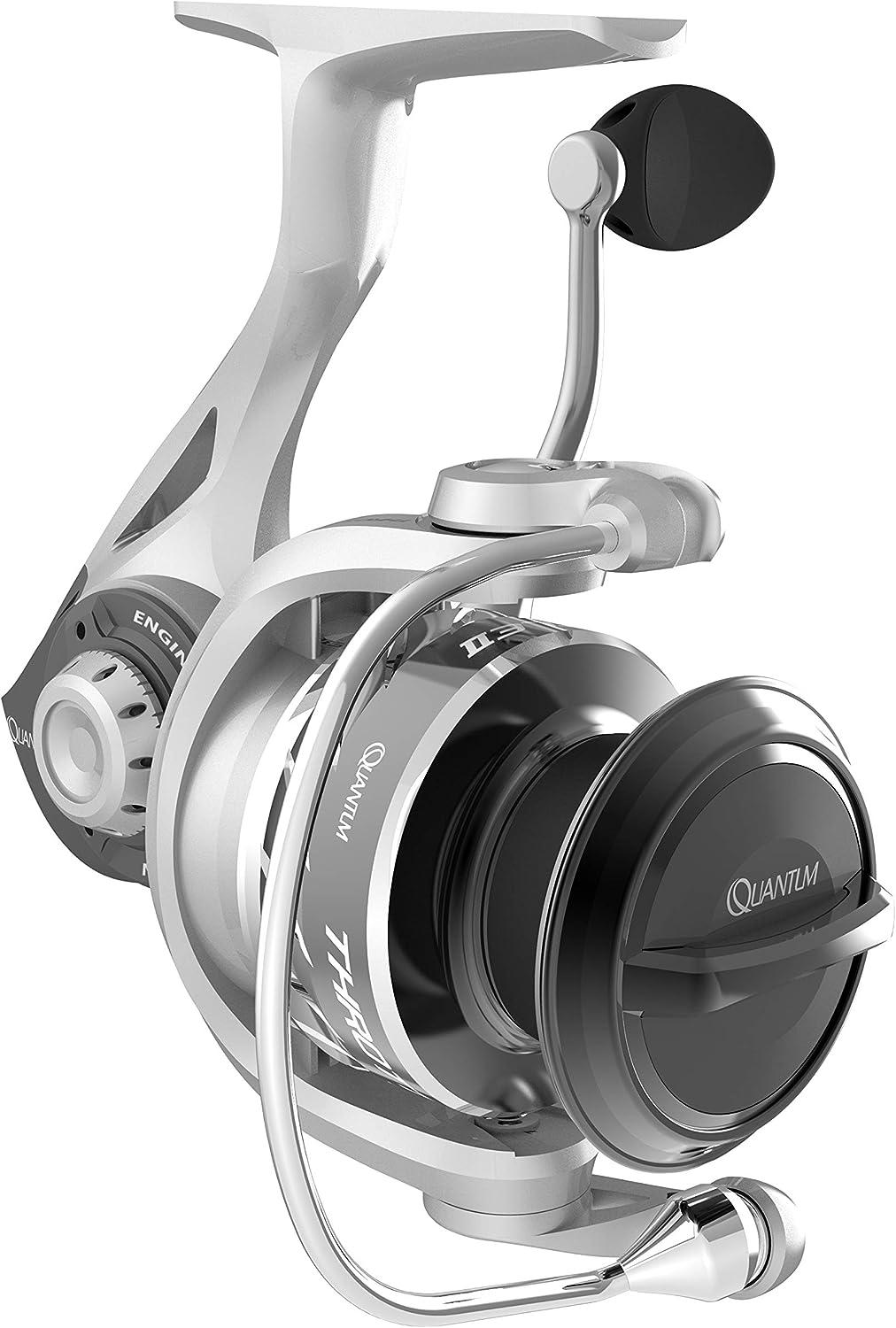 Quantum Throttle II Spinning Fishing Reel, 11 Bearings (10 + Clutch),  Continuous Anti-Reverse with Front-Adjustable Drag, Ultra-Smooth and  Durable Gears, Clam Packaging