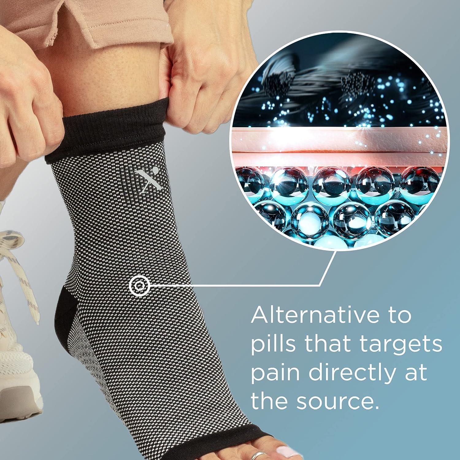 Pain Relieving Ankle Compression Sleeve for Men & Women, Ankle Brace  Compression Socks