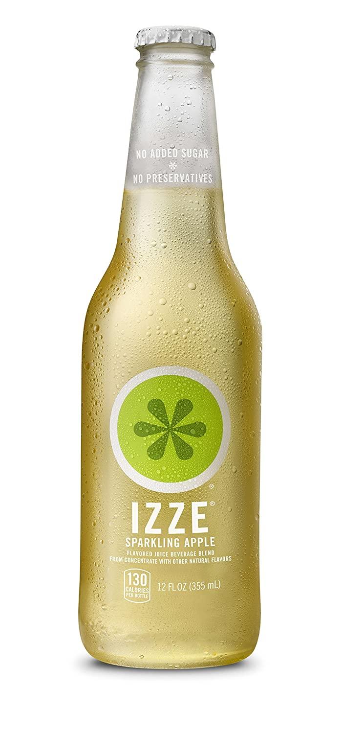 IZZE Sparkling Juice, Apple, 12 Fl Oz (Pack of 4)