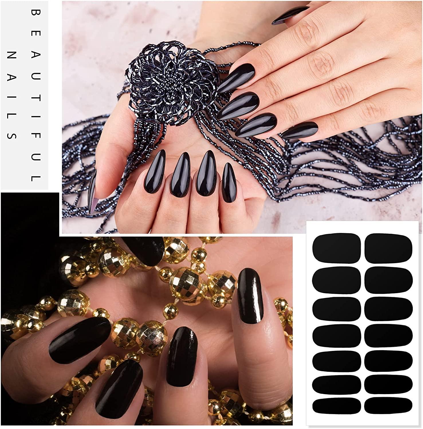 Amazon.com: Halloween Ghost Press on Nails Medium, Almond Horror Fake Nails  with Fire Design, Cool Acrylic Nails Stick on Nails Tips Glue on Nails  False Nails for Women 24Pcs : Industrial &