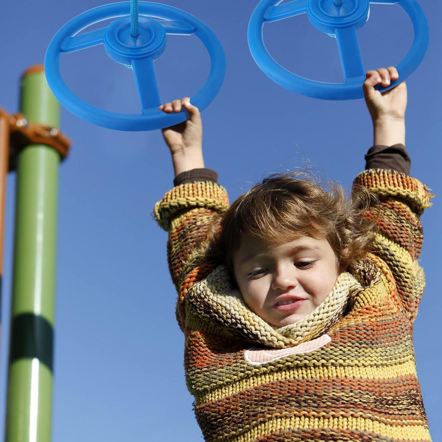 Sanwuta Ninja Monkey Bars - 6 Pack Trapeze Swing Bars for Obstacle