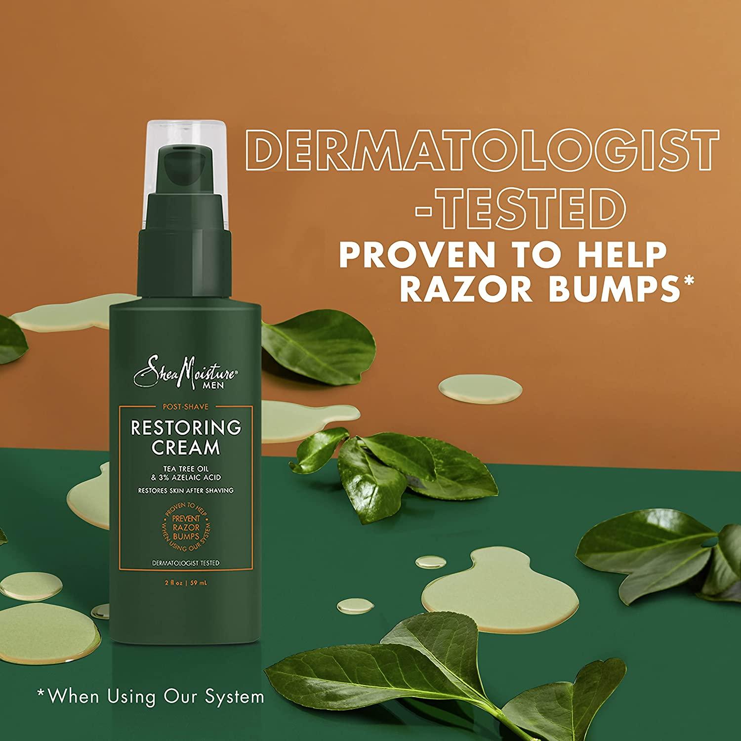 Shea Moisture Men, Beard Shaving Kit, Smoothing Shave Butter with Shea