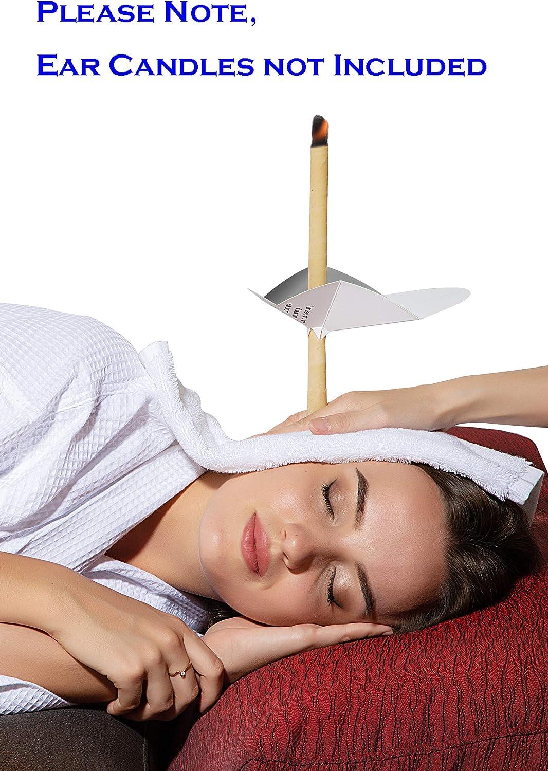 4 Treatment Towels with 20 Protective Discs for Ear Candling Ear