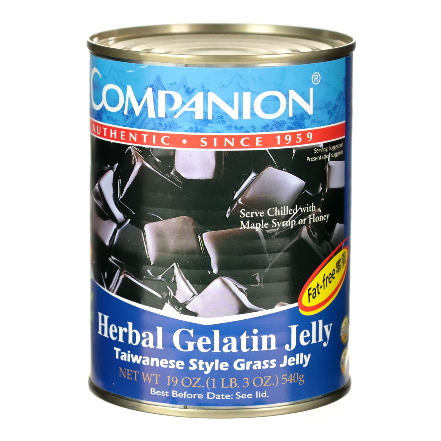Companion Bubble Tea Grass Jelly Taiwanese Style Grass Jelly 540g