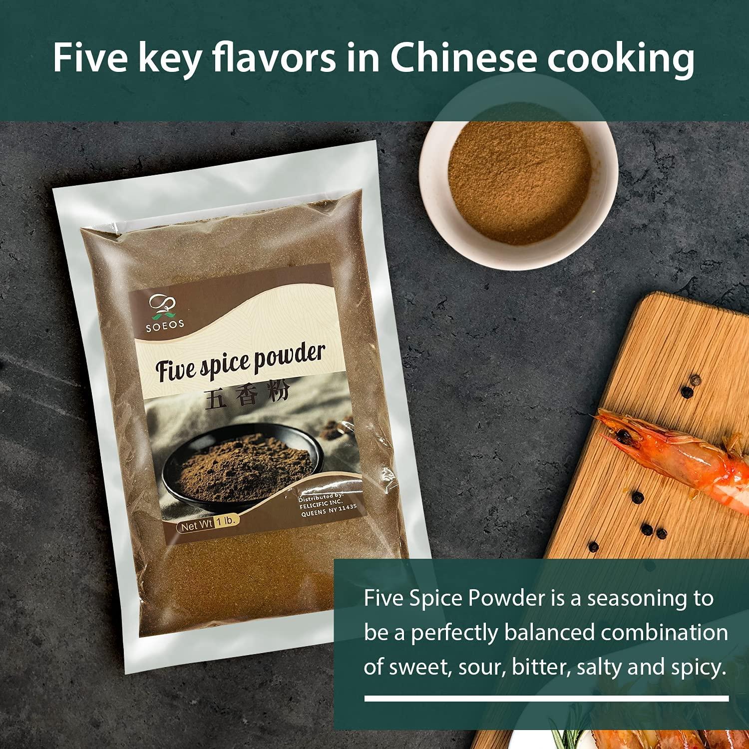 SOEOS Chinese Five Spice Powder, 1lb, Natural Herbs and Spices, 5 Spice