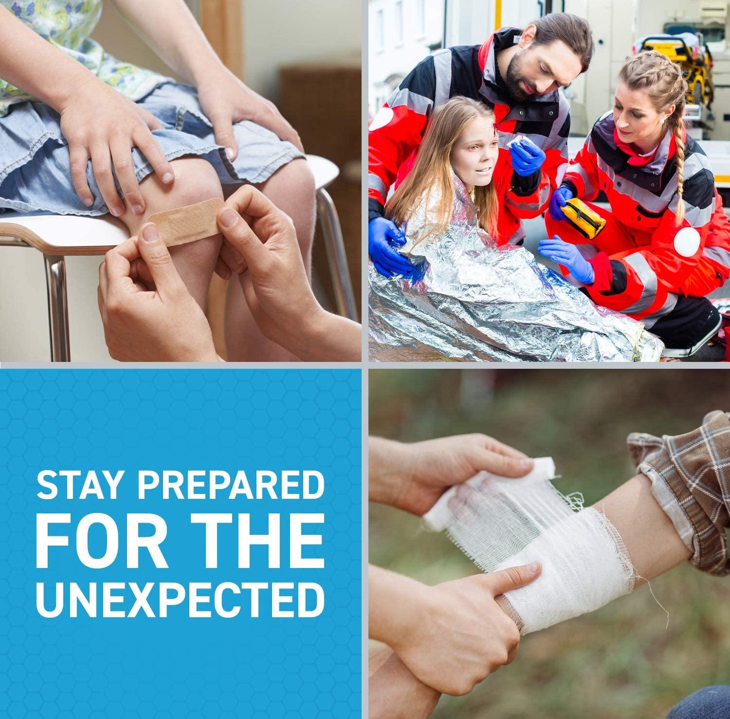 First Aid Kit Refill 200 Piece Extra Replacement Supplies for First Aid Kits, Loose Packed