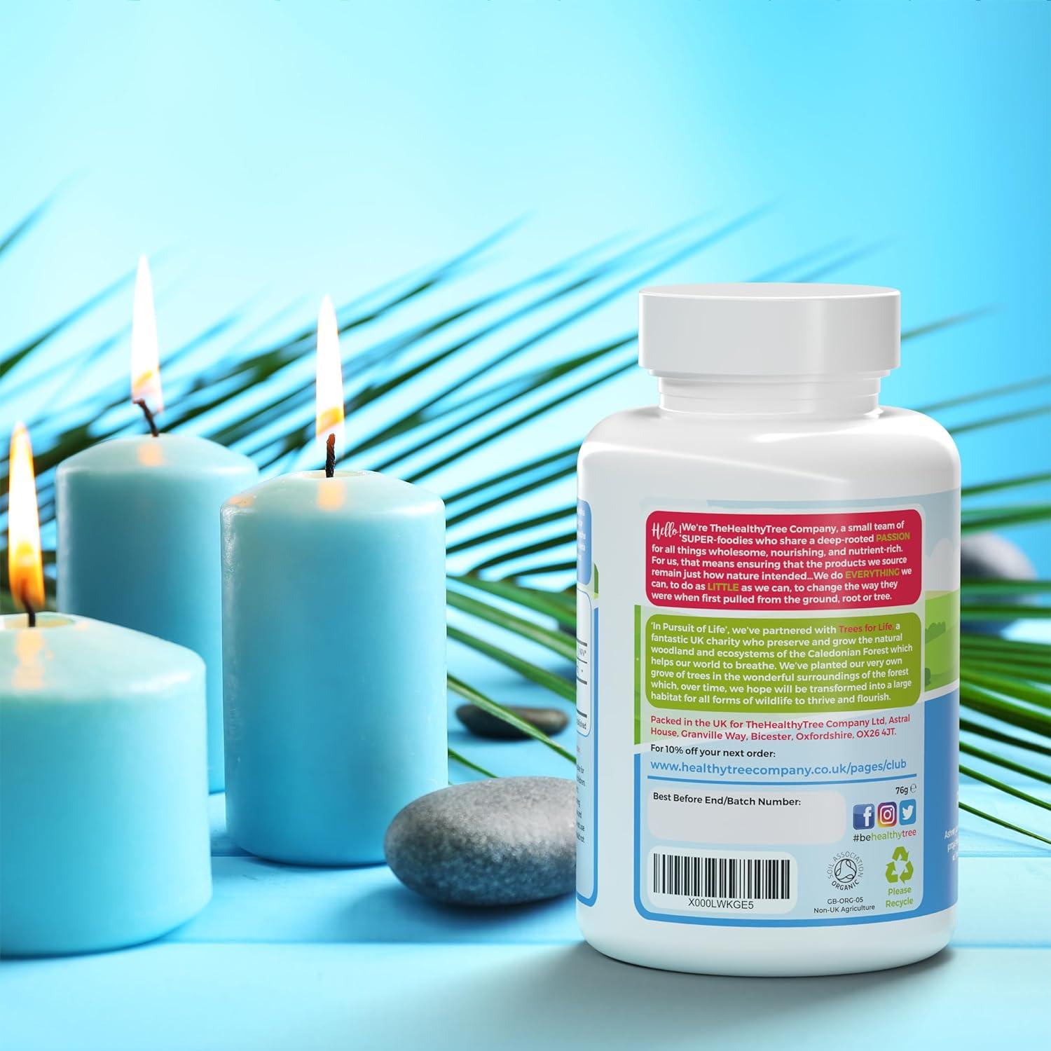 TheHealthyTree Organic Ashwagandha Capsules 120 x 500mg Vegan