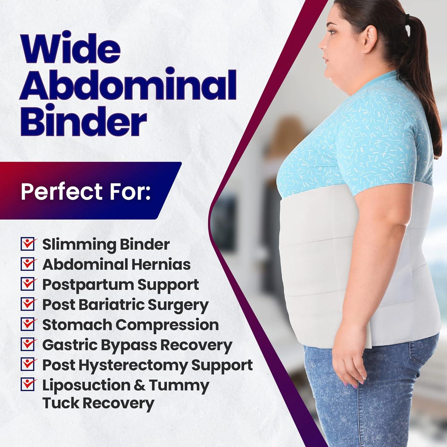  Bariatric Abdominal Binder,12-Inch Wide Elastic