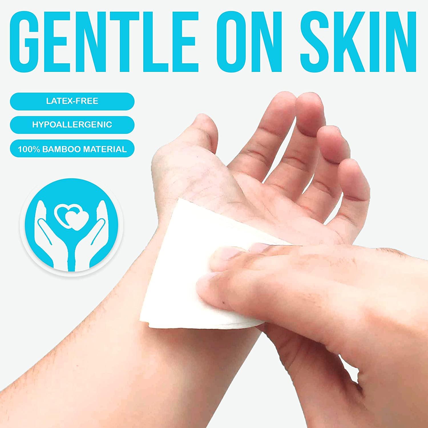 JJ CARE Adhesive Remover Wipes 6x7 Pack of 50 Count StingFree Medical Adhesive Remover for