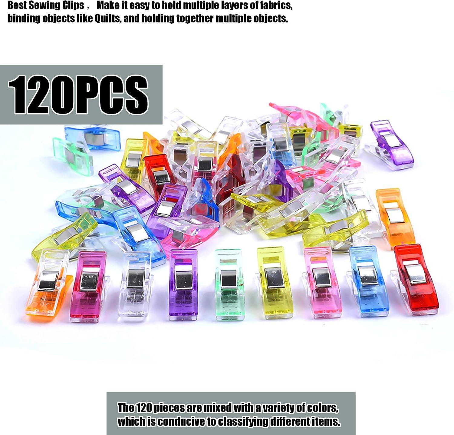 Multipurpose Sewing Clips 20 Pcs Premium Quilting Clips Assorted Colors  Fabric Clips for Sewing Supplies Quilting Accessories Crafting Tools 