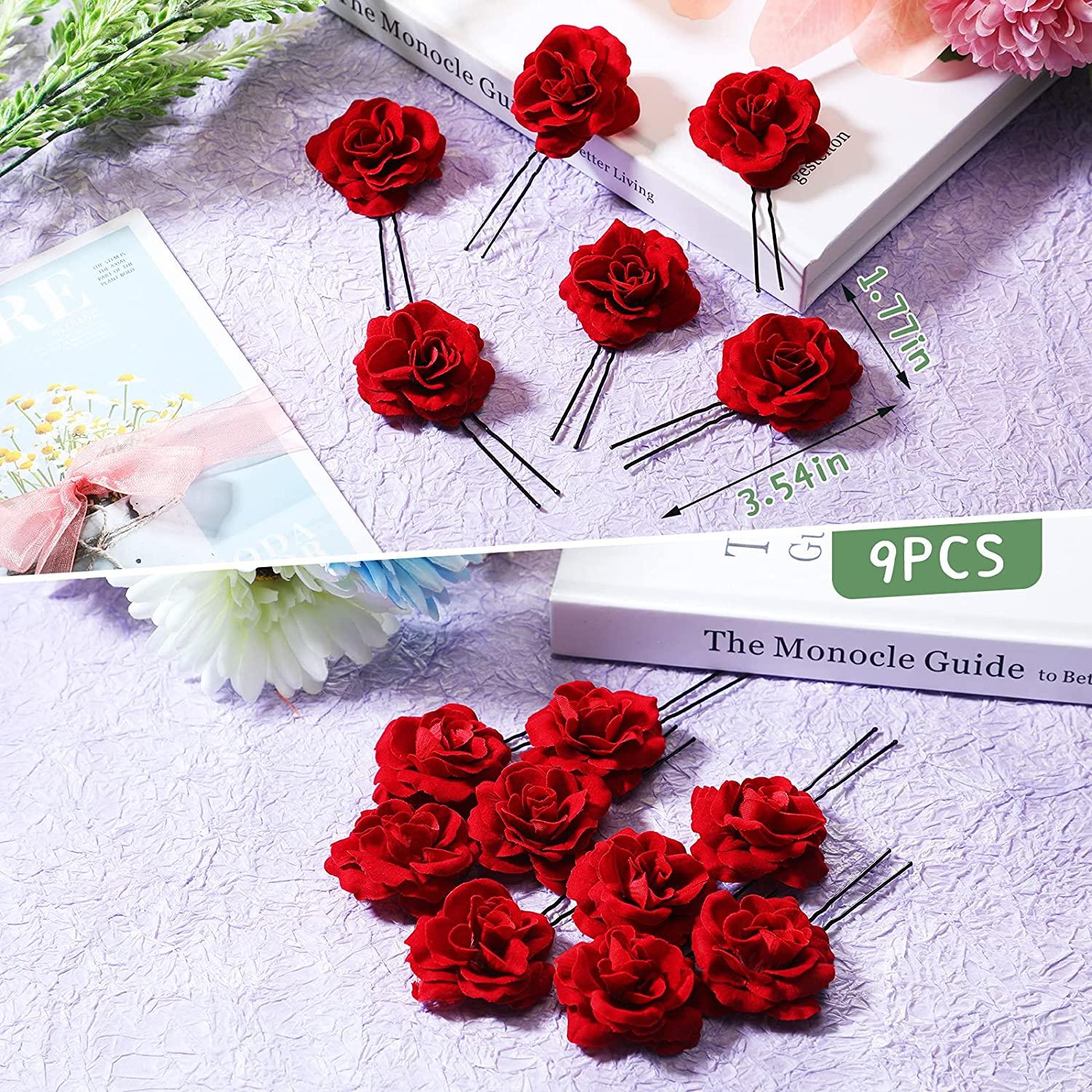 Elegant Rose Flower Brooch Pin for Women Men Wedding Party
