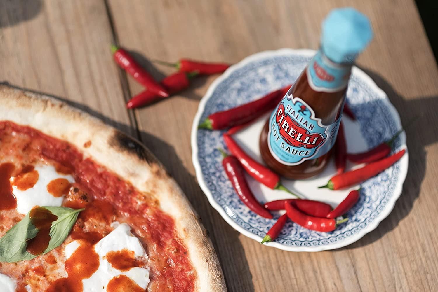 FIRELLI Italian Hot Sauce 5oz Bottle (Pack of 2) Perfect Kick for