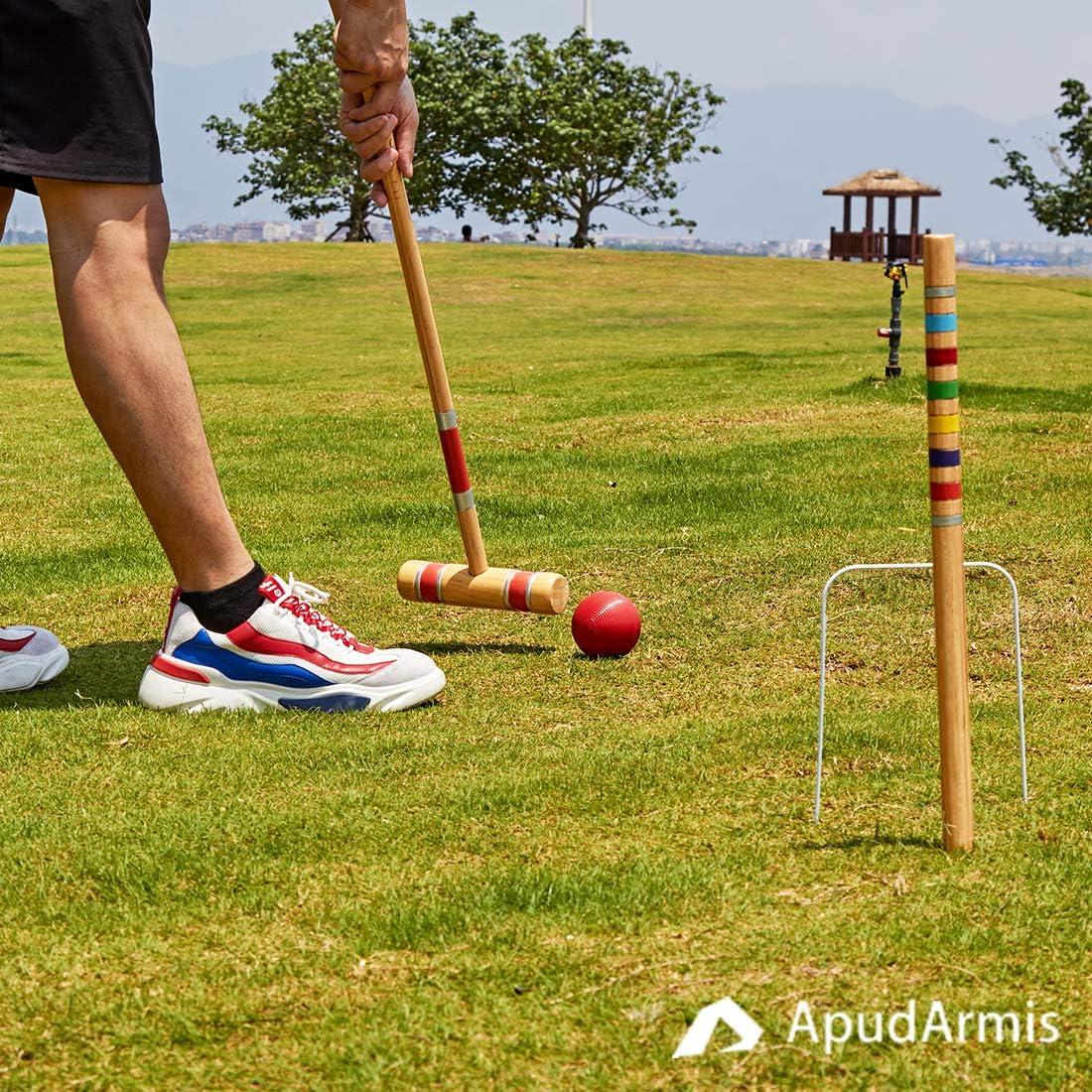 ApudArmis 3In Croquet Ball Replacement Set Set of 6 Colored Balls for