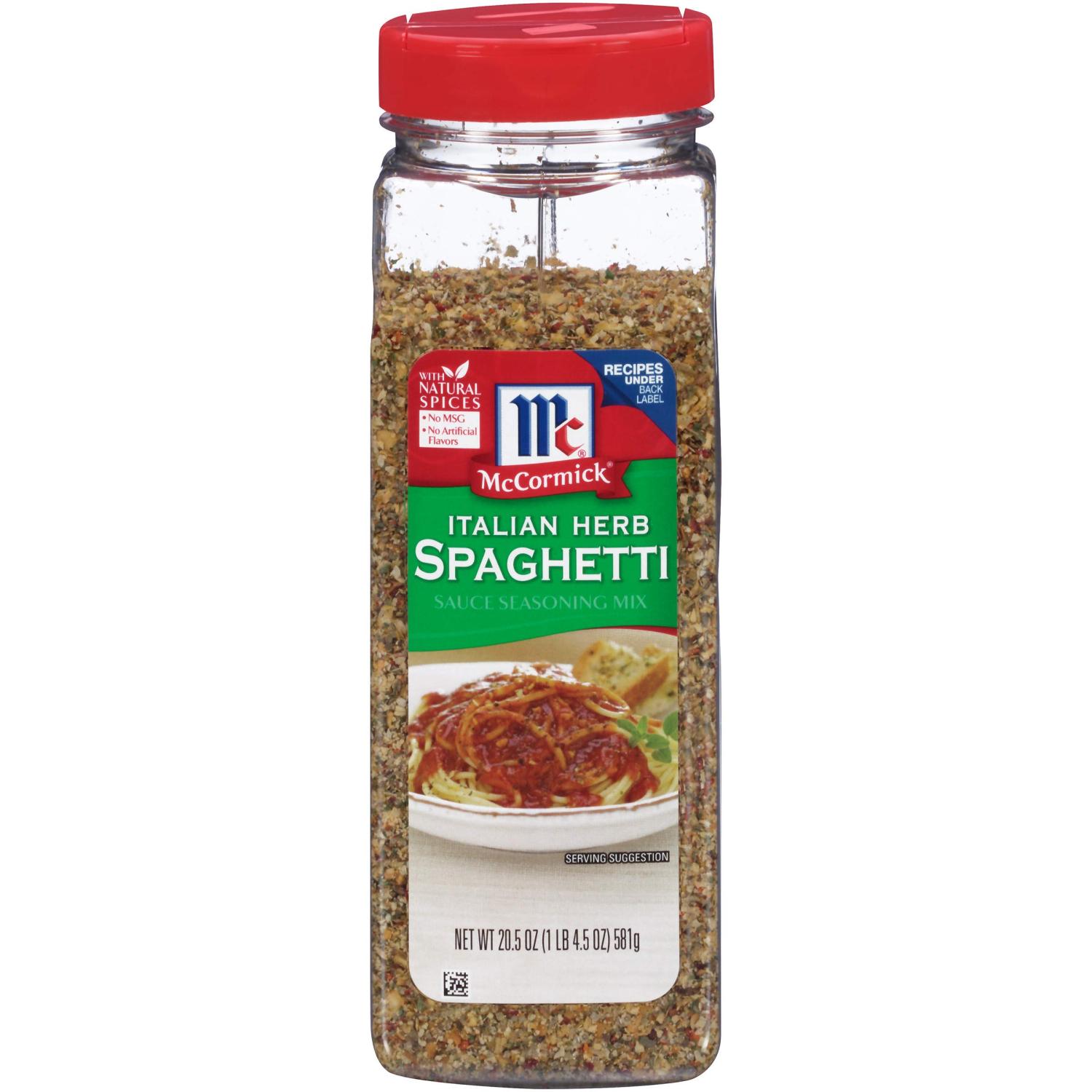 McCormick Italian Herb Spaghetti Sauce Seasoning Mix 20.5 oz