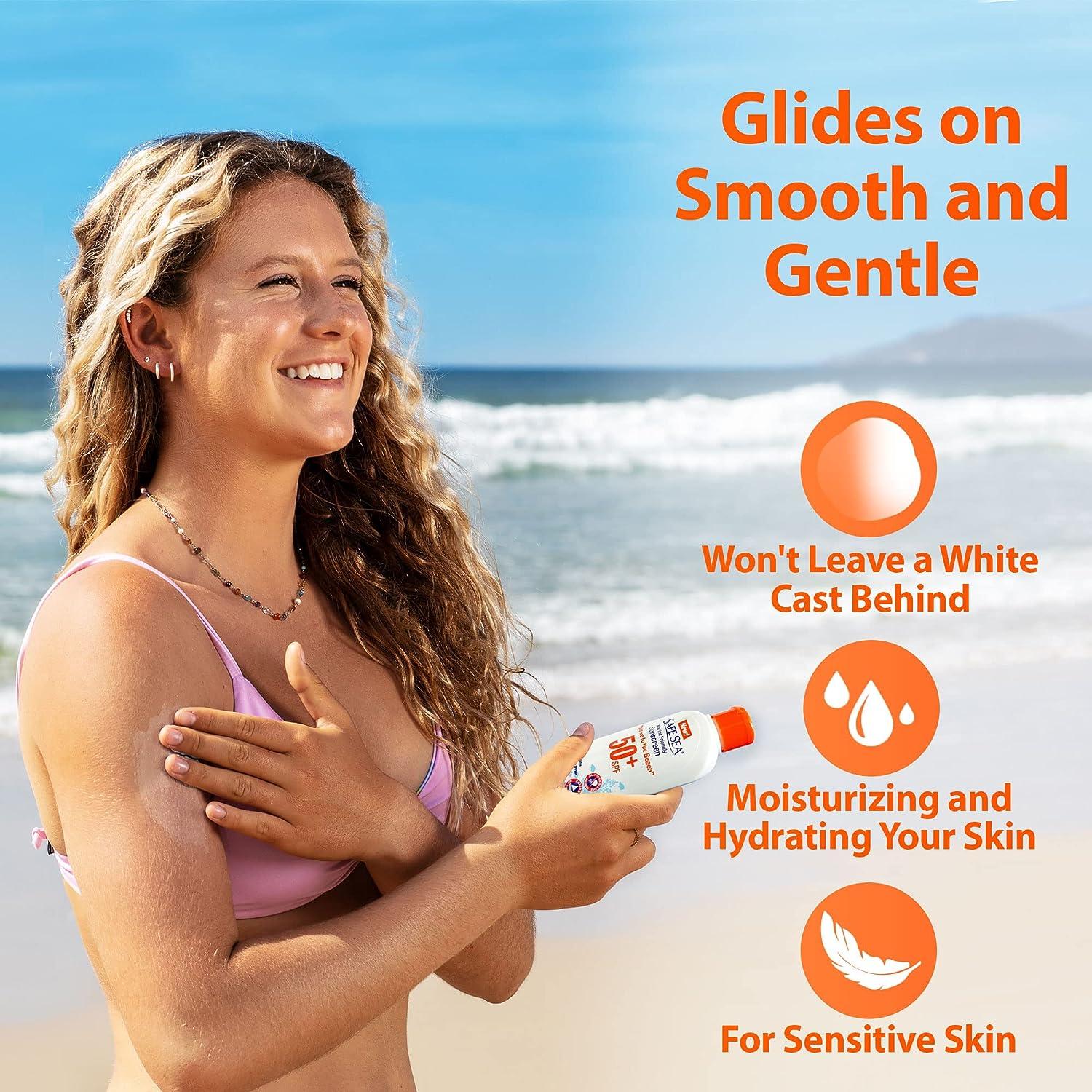 Safe Sea SPF50+ Coral Safe Sunscreen Lotion 4 oz. Jellyfish & Sea