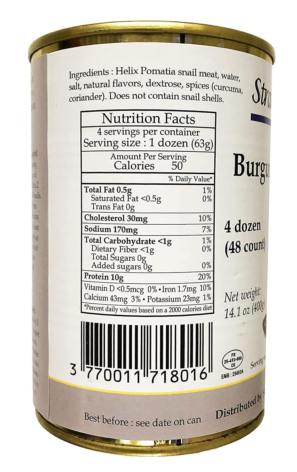 Straight from France French Helix Pomatia Wild Burgundy Canned