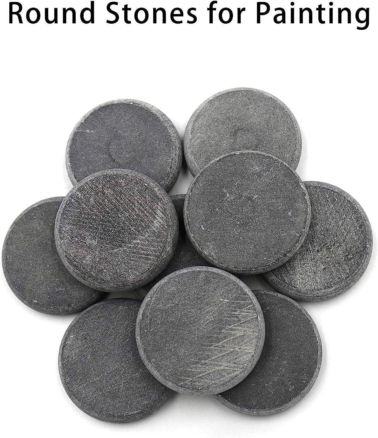 10 Round Stones for Rock Painting 5.2 cm Diameter PerfectlyRound 100