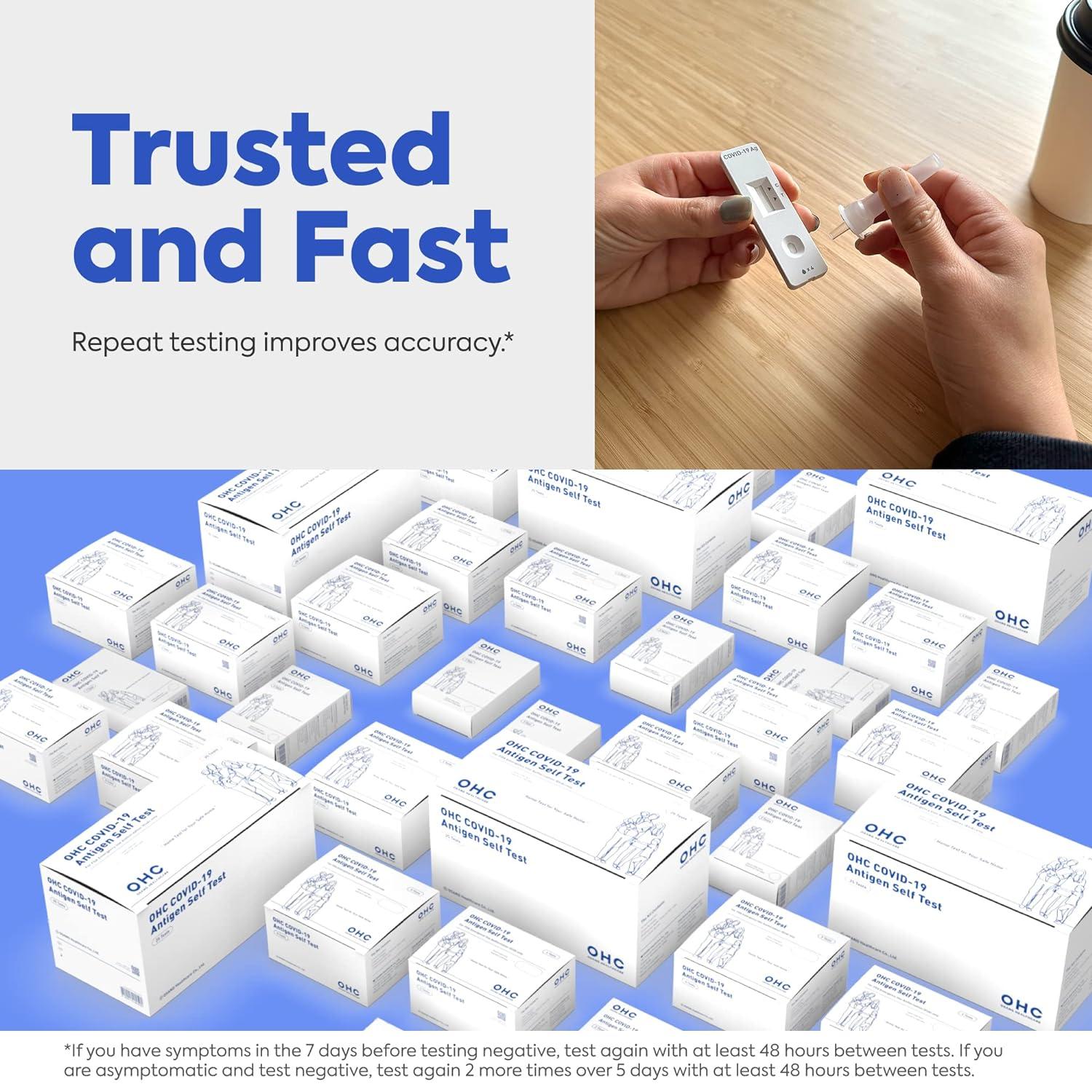 OHC COVID19 Antigen Self Test 1 Pack 2 Tests, Results in 15 Minutes