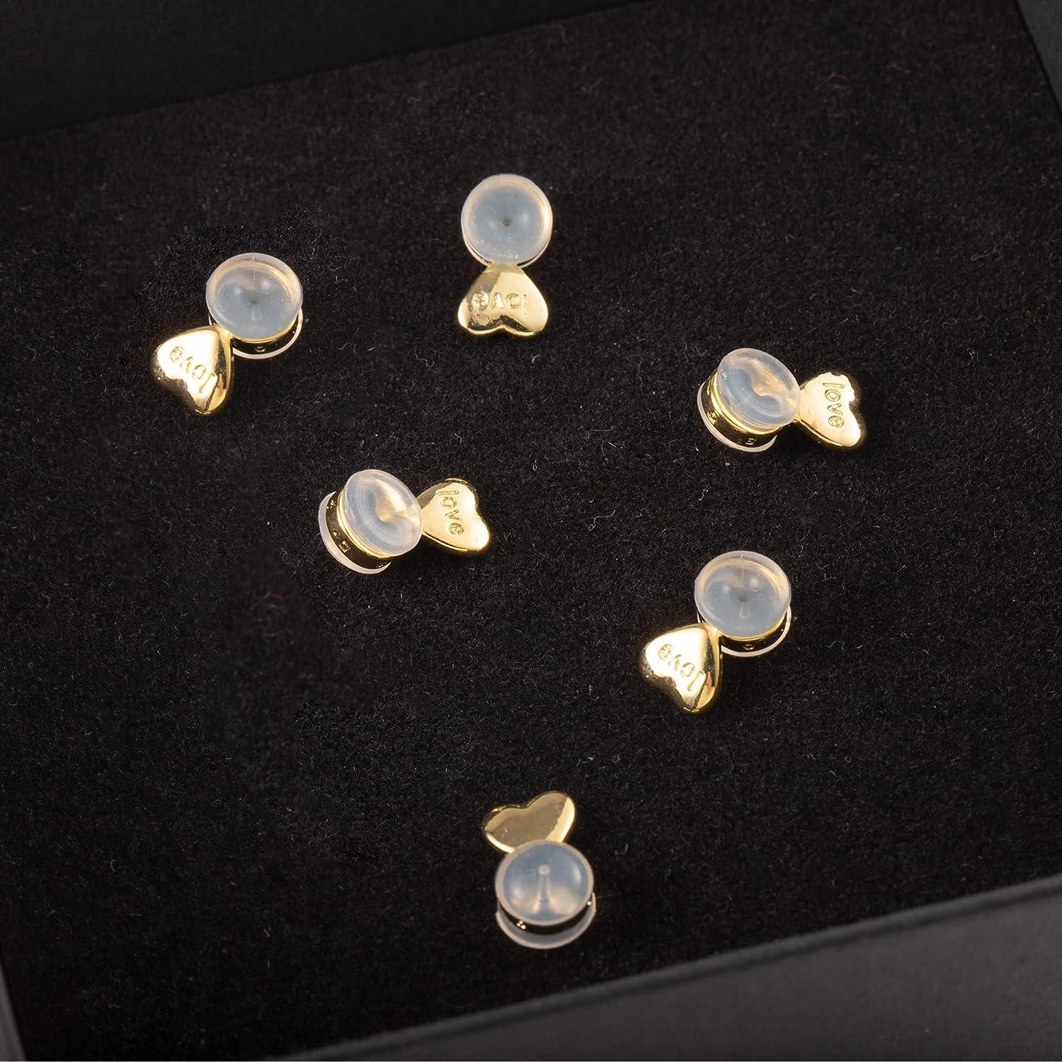  10 Pcs/5 Pairs Earring Backs for Studs, Droopy Ears