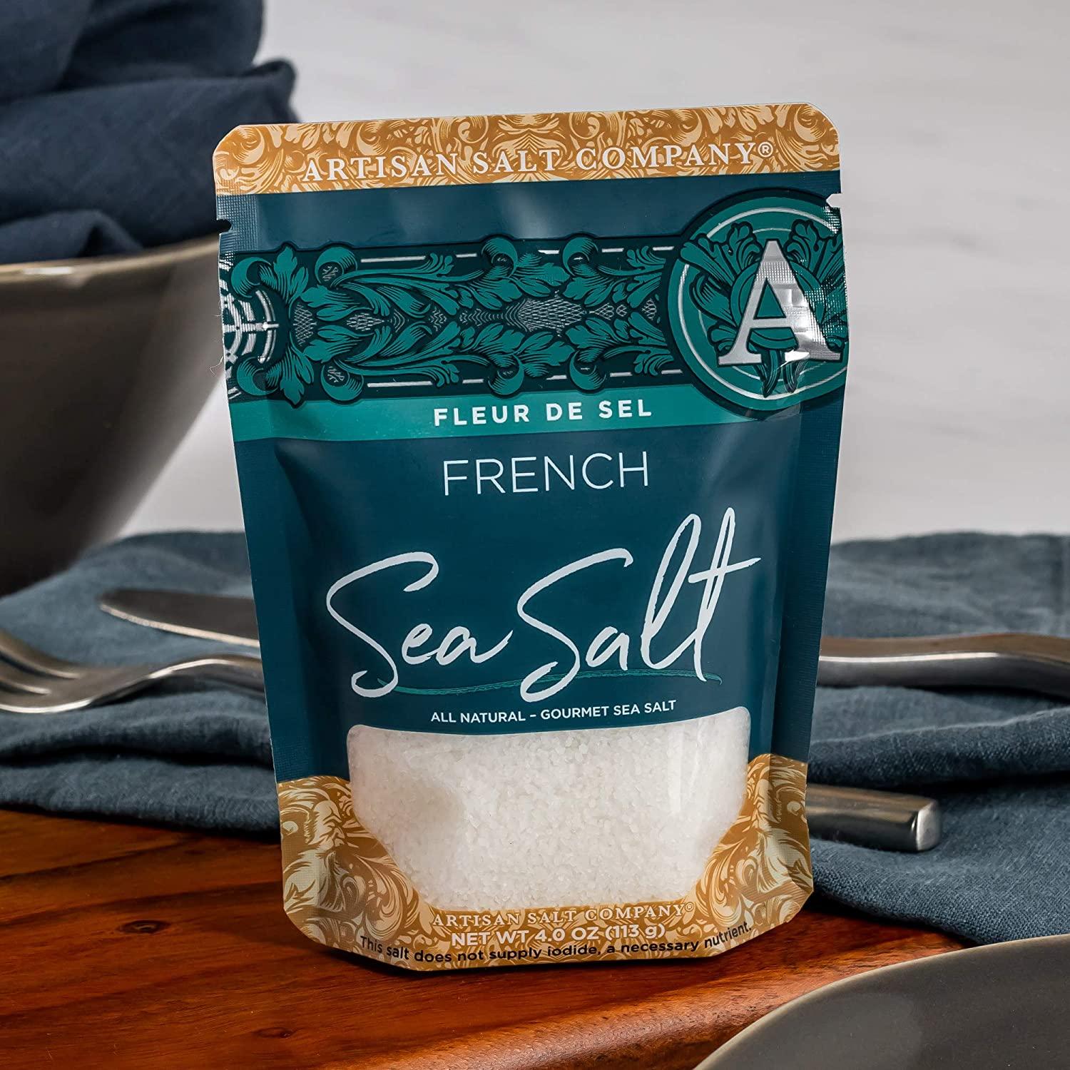 SaltWorks Fleur de Sel Sea Salt 4oz - Premium French Sea Salt | Buy Now ...