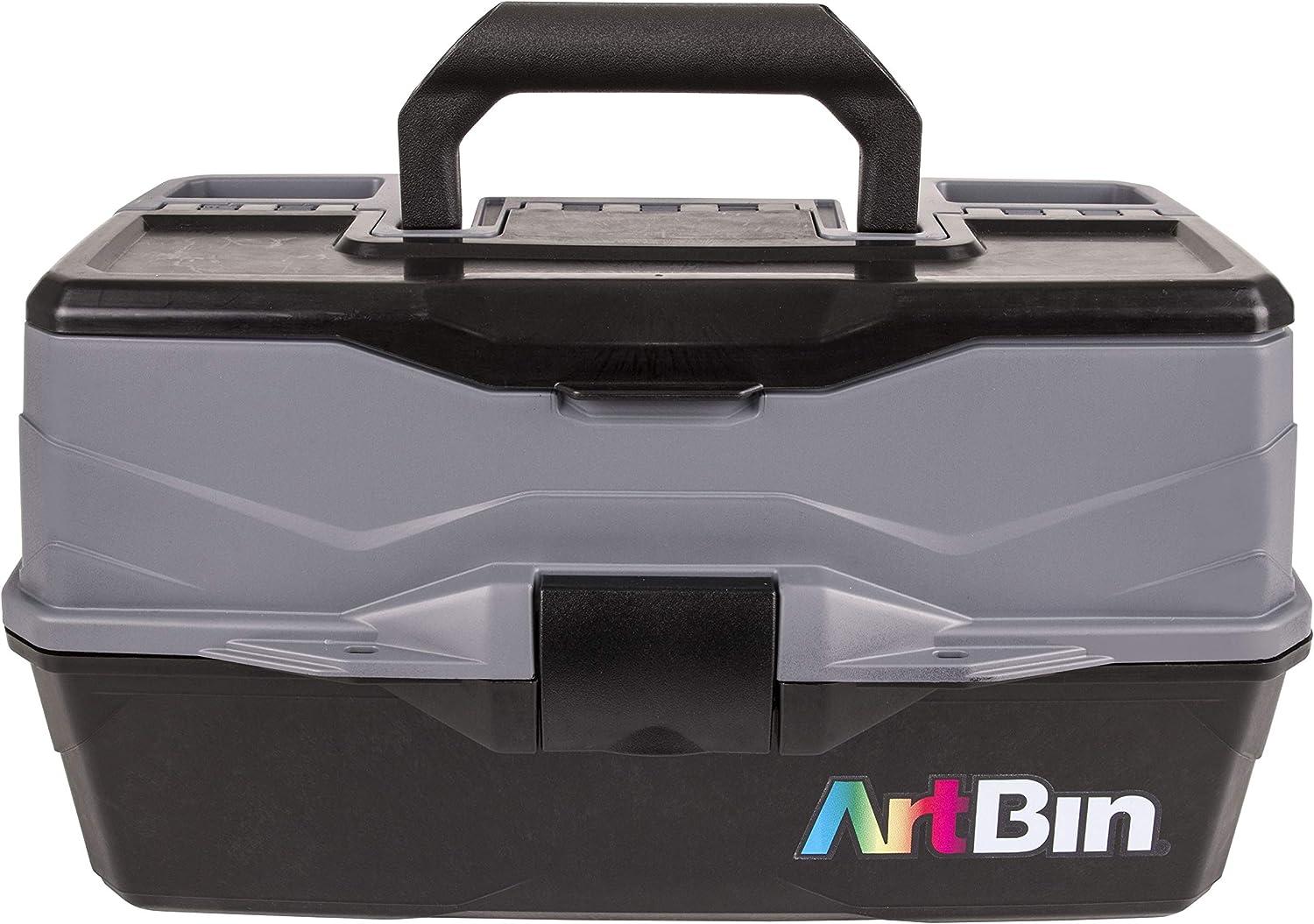 ArtBin 6893AG 3-Tray Art Supply Box Portable Art & Craft Organizer with  Lift-Up Trays 1 Plastic Storage Case Gray/Black Three Tray | Buy Now with  Express International Delivery | GoSupps.com