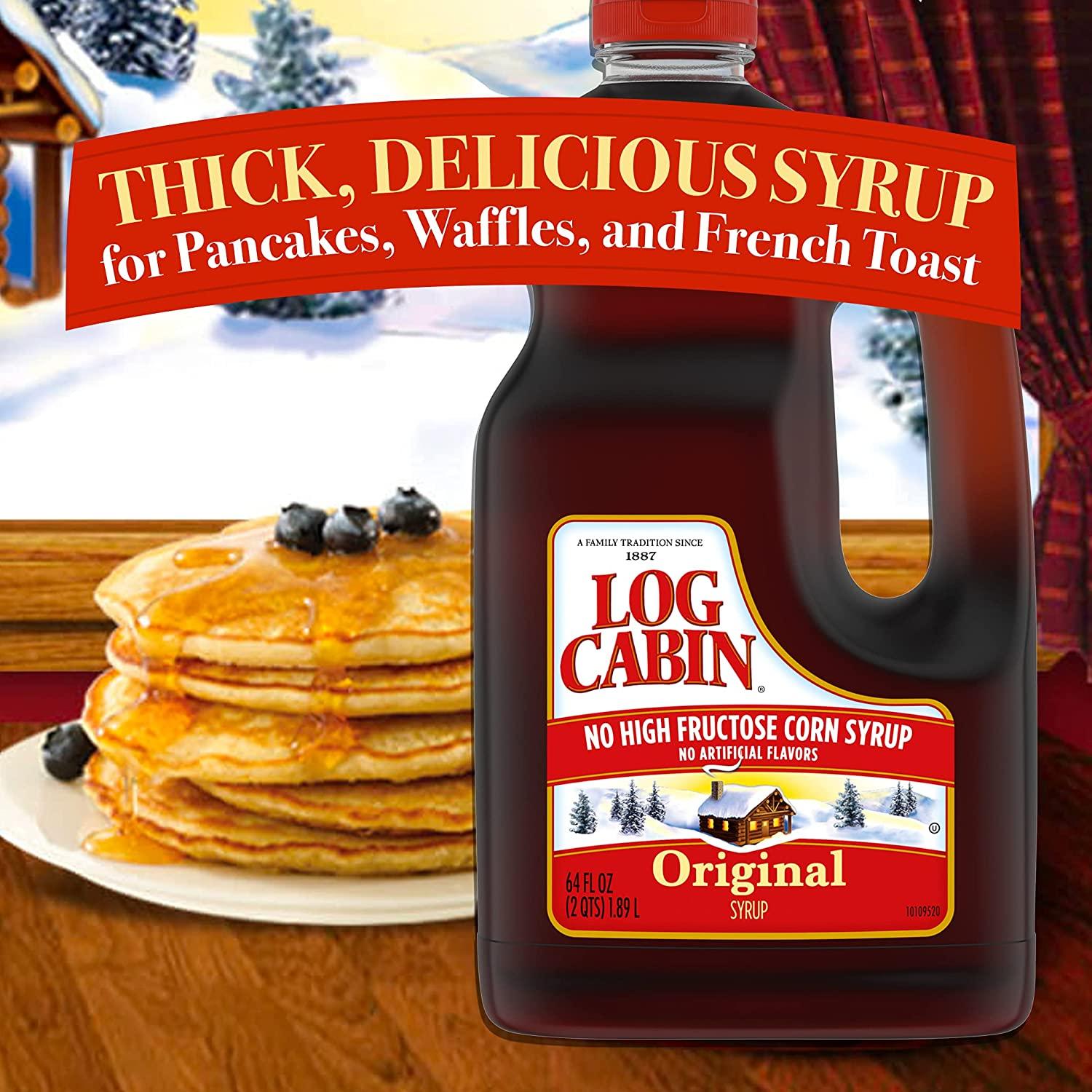 Log Cabin Original Pancake Syrup, 64 Fl oz 64 Fl Oz (Pack of 1)