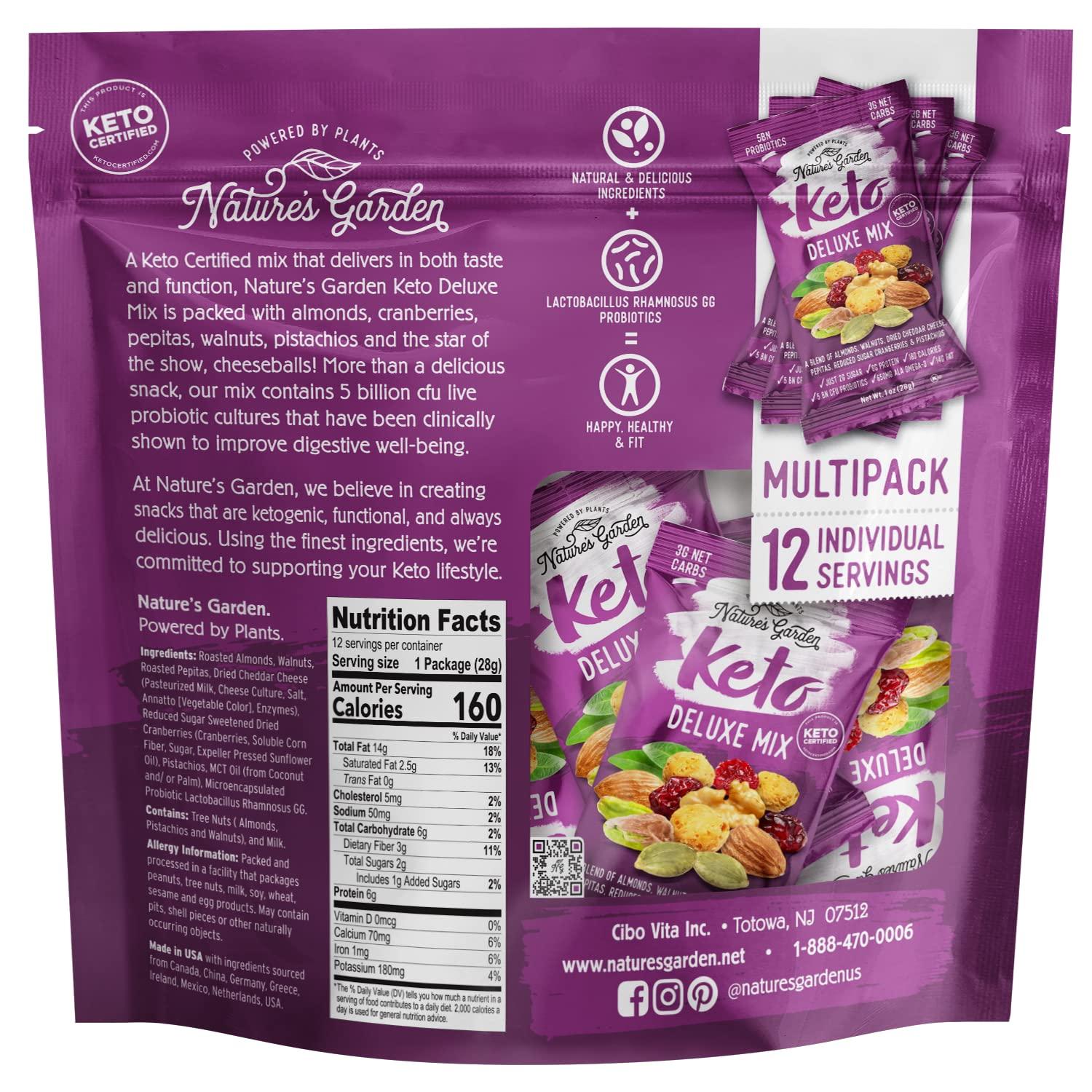 Nature's Garden Keto Deluxe Mix Delicious & Fresh Flavor Natural
