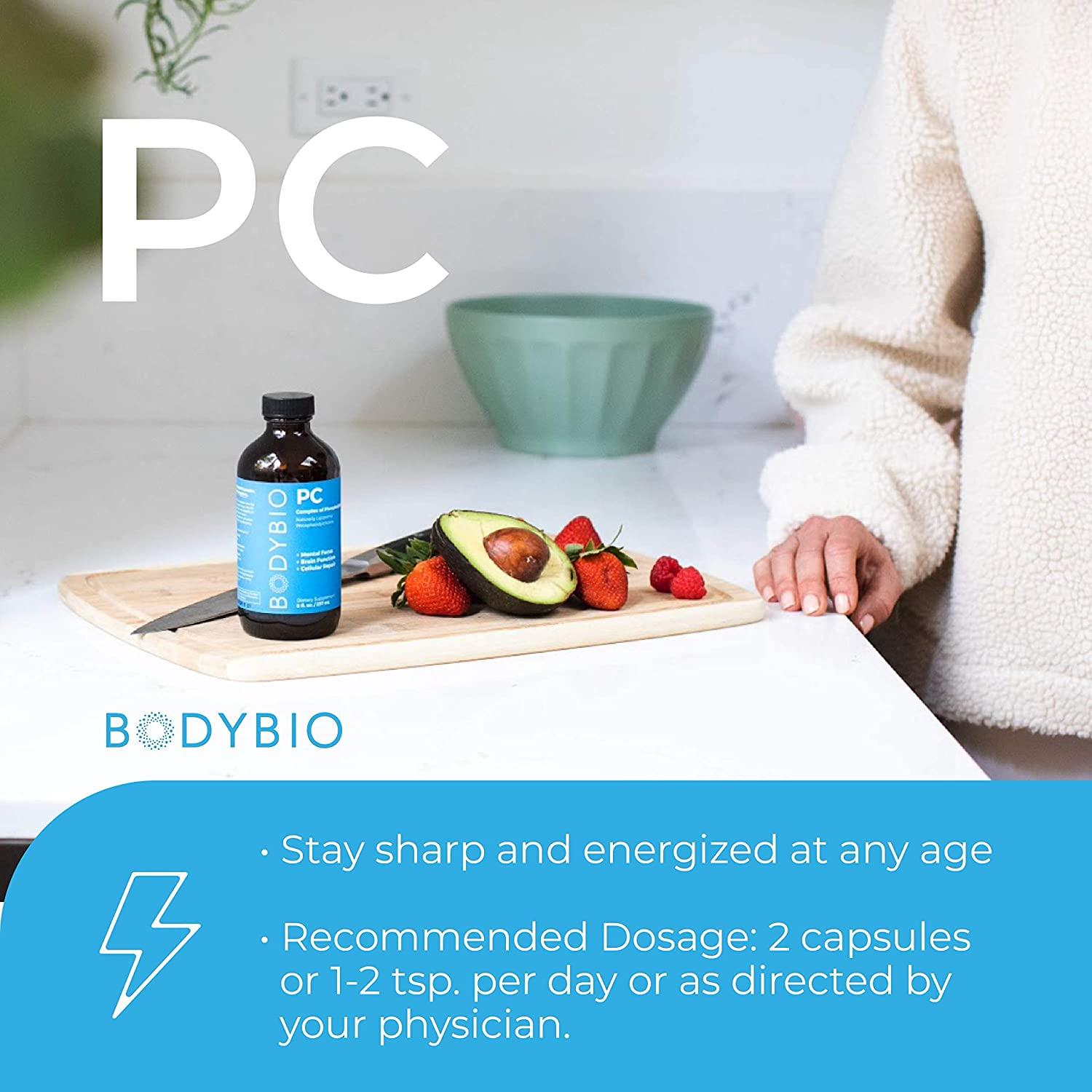 BodyBio PC Liposomal Phospholipid Complex 8 fl oz | Premium Supplement ...