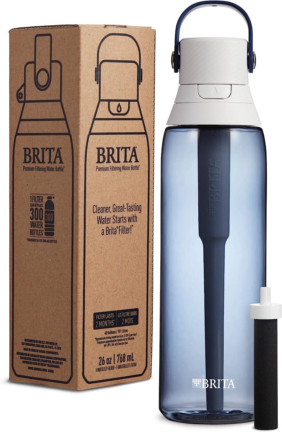 Brita Insulated Filtered Water Bottle with Straw, Reusable, BPA Free!!