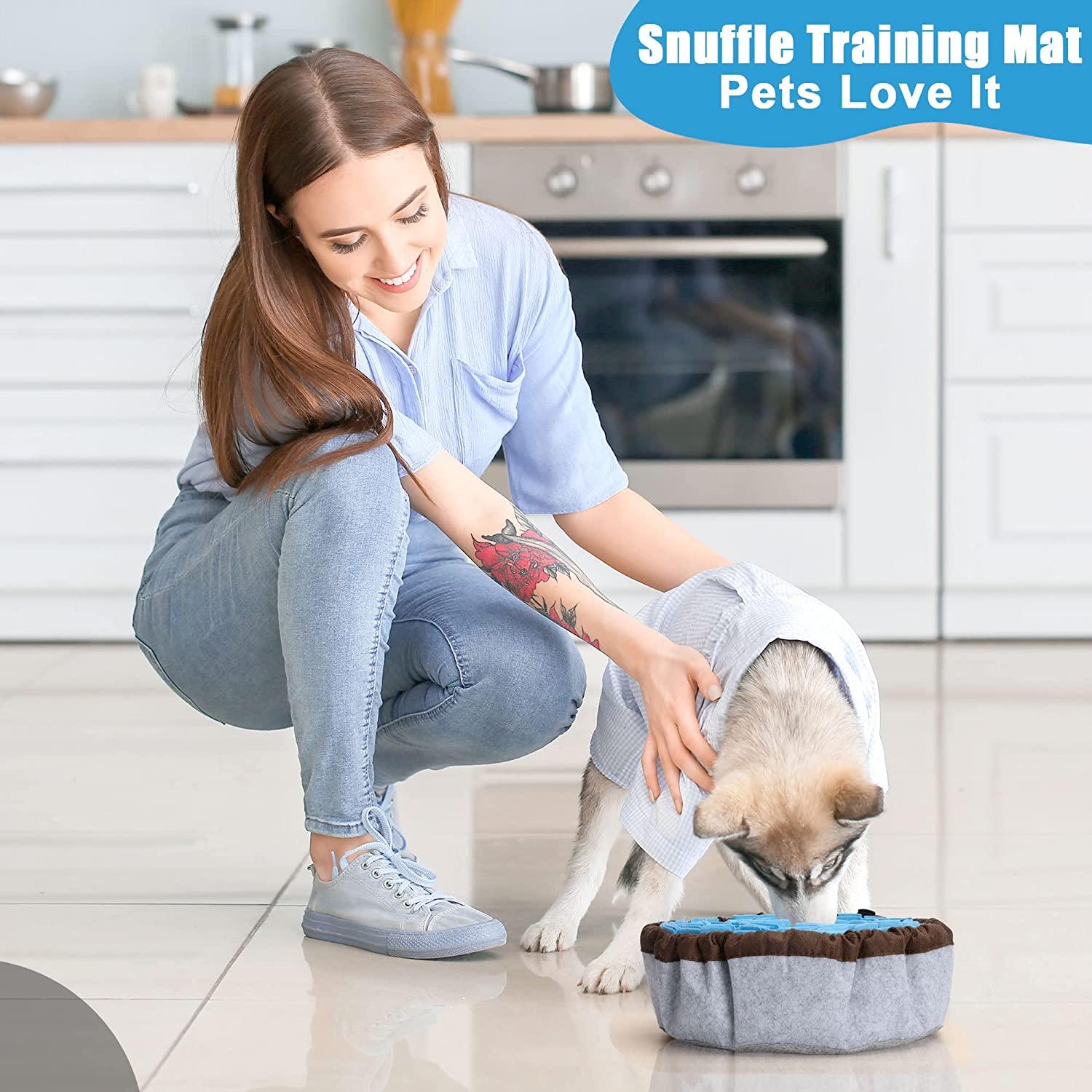 Adjustable Interactive Snuffle Mat for Dogs Slow Eating and Keep