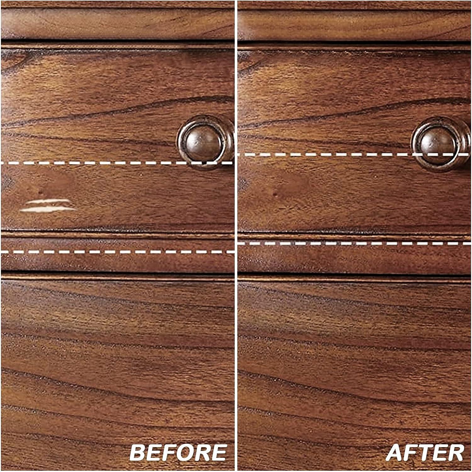 SEISSO Furniture Repair Kit, Wood Floor Repair Kit Furniture Touch Up Kit  Cover Wood Scratch Restorer Filler for Wooden Floor, Table, Door, Cabinet