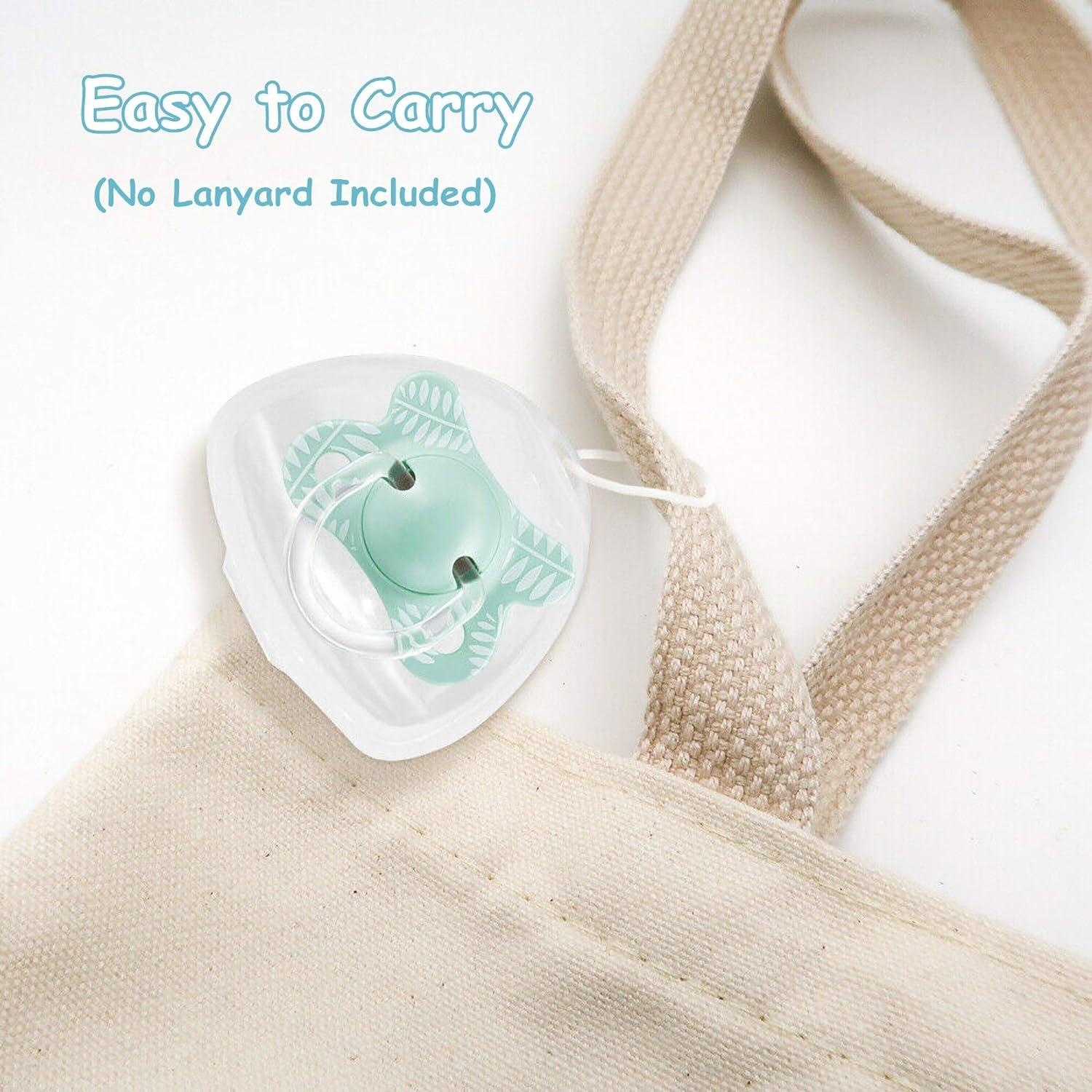 LANEYLI Pacifier Case Pacifier Holder Case Pacifier Clip Binky Holder Case Pacifier Box Pacifier