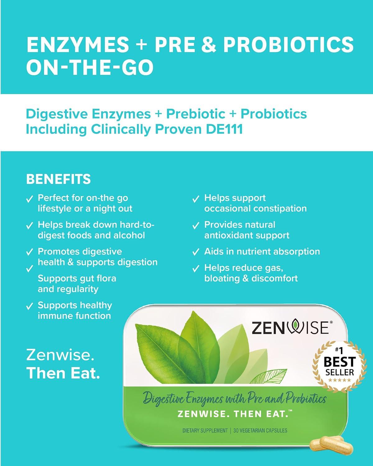 Zenwise Health Digestive Enzymes Plus Prebiotics & Probiotics