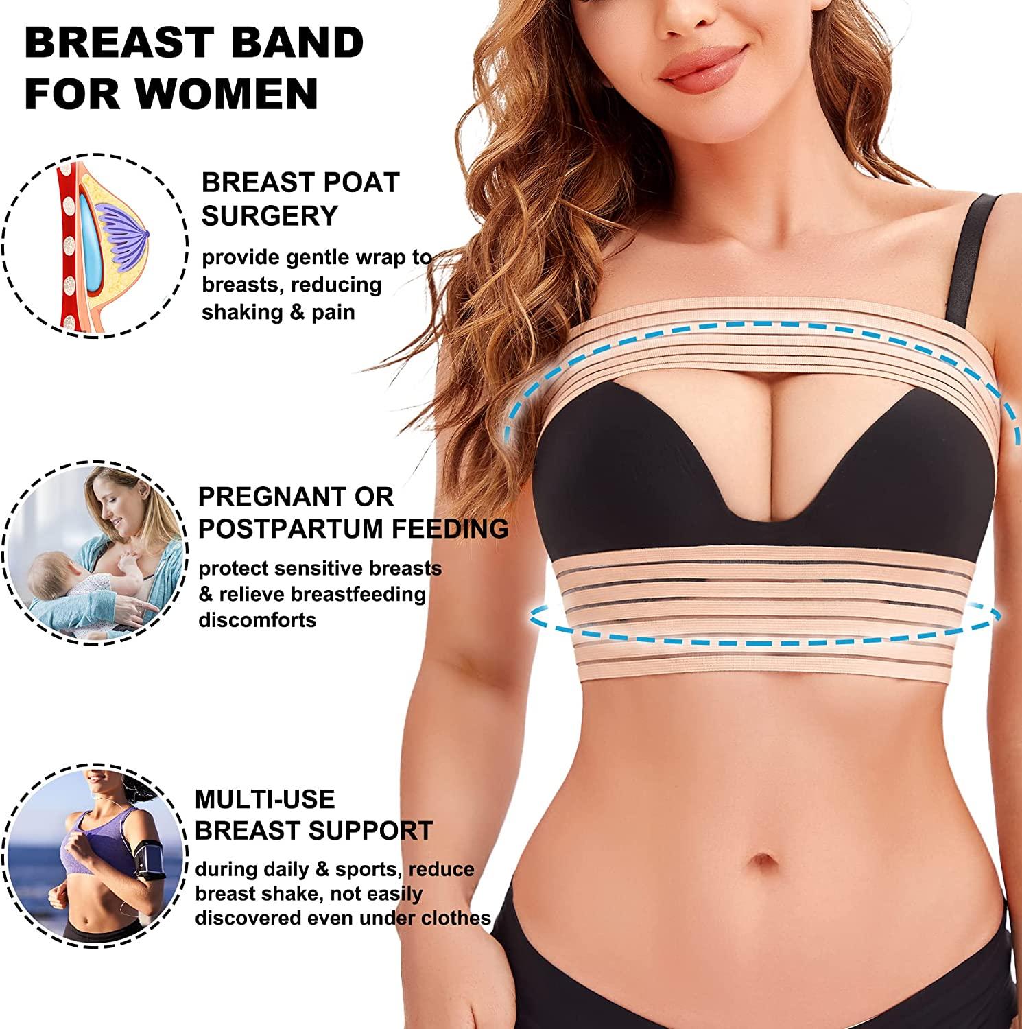 Post-op bra after breast enlargement or reduction + Elastic stabilizer