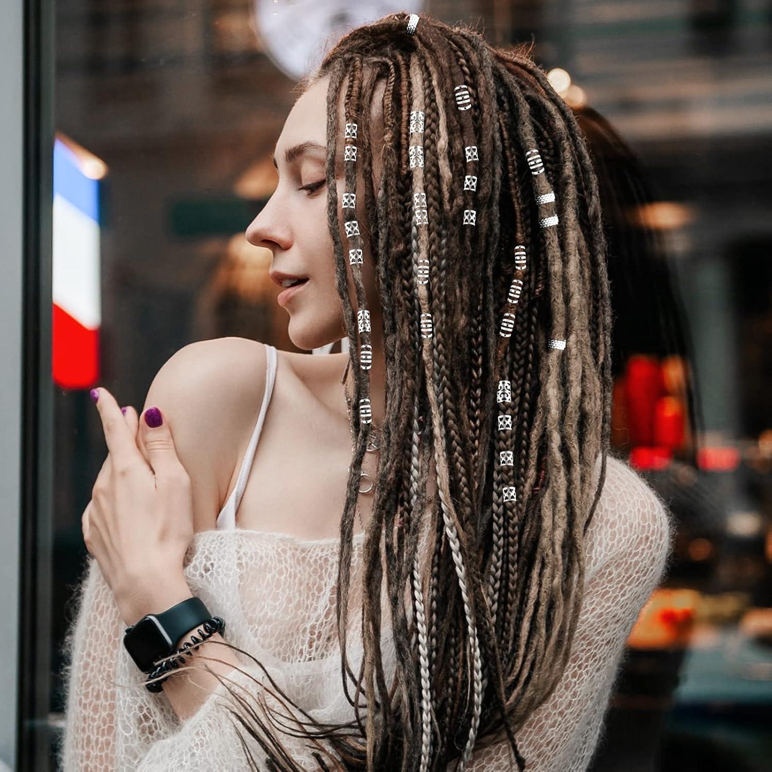 Box Braids With Gold Jewelry Box Braids Large Hair Rings GOLD Hair