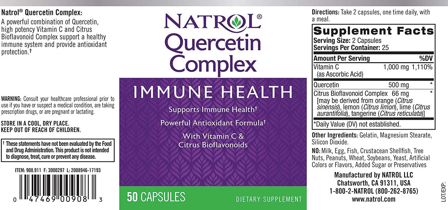 Natrol Quercetin Complex 50 Capsules