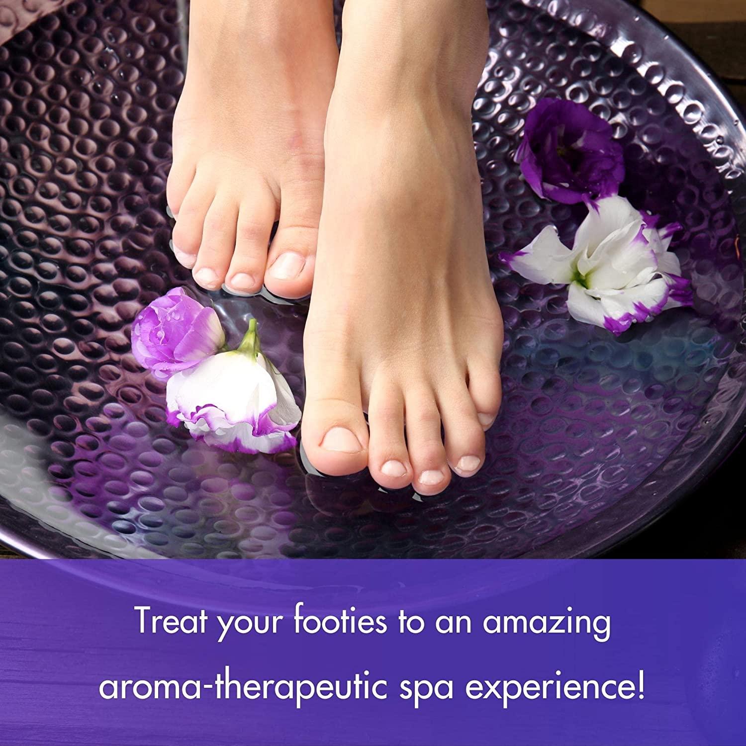 SPA REDI Body and Foot Cream Mask, Lavender and Wildflower, 16 Oz