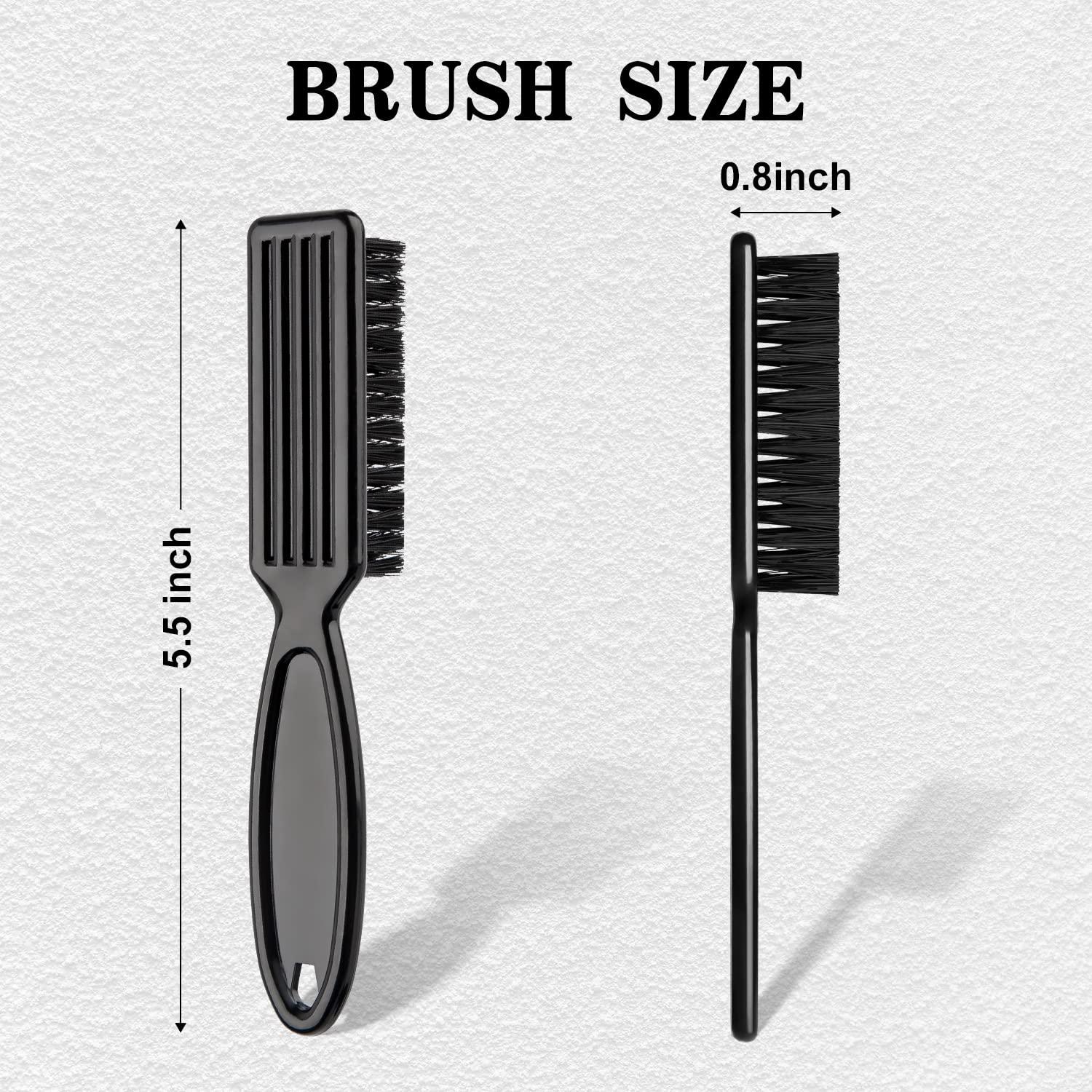 2 Pieces Barber Blade Cleaning Brush Hair Clipper Brush Nail Brush Tool for  Cleaning Clipper (Black)