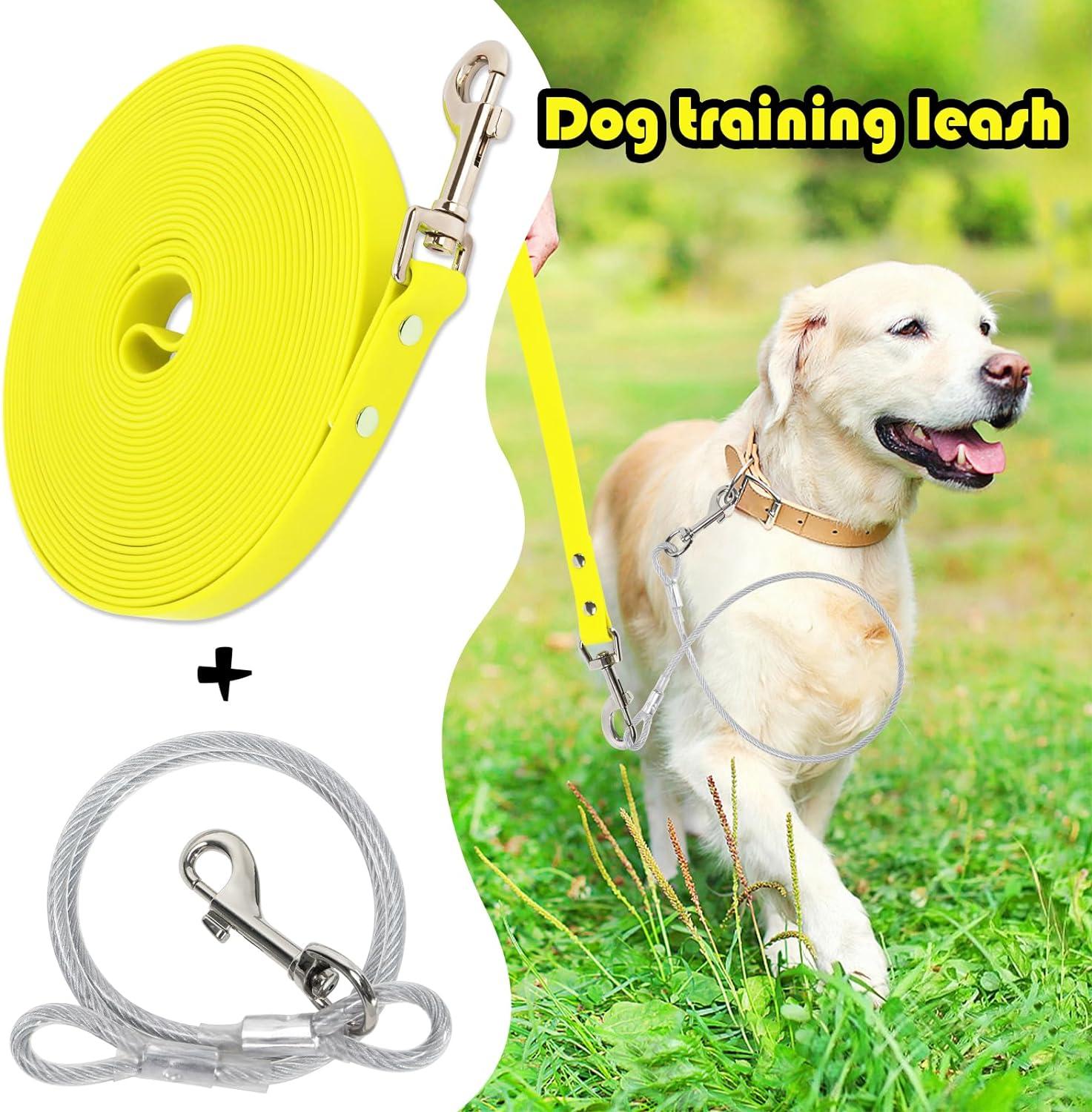 Waterproof Dog Drag Line Chew-Proof Tie-Out Leash 15m for All